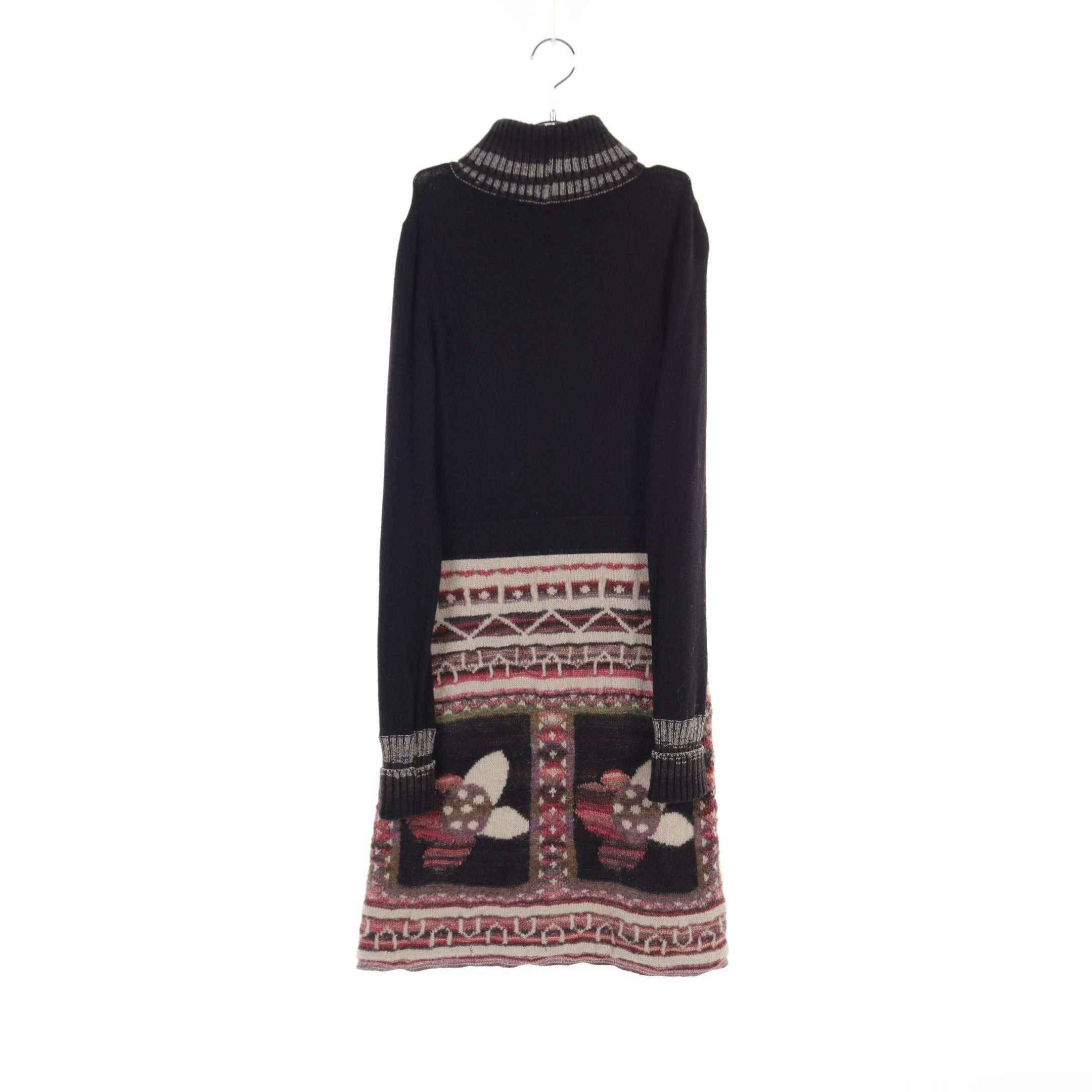 Chanel Chanel Knit Dress Turtleneck Wool Black Multicolor 09A Size ONE SIZE - 2 Thumbnail