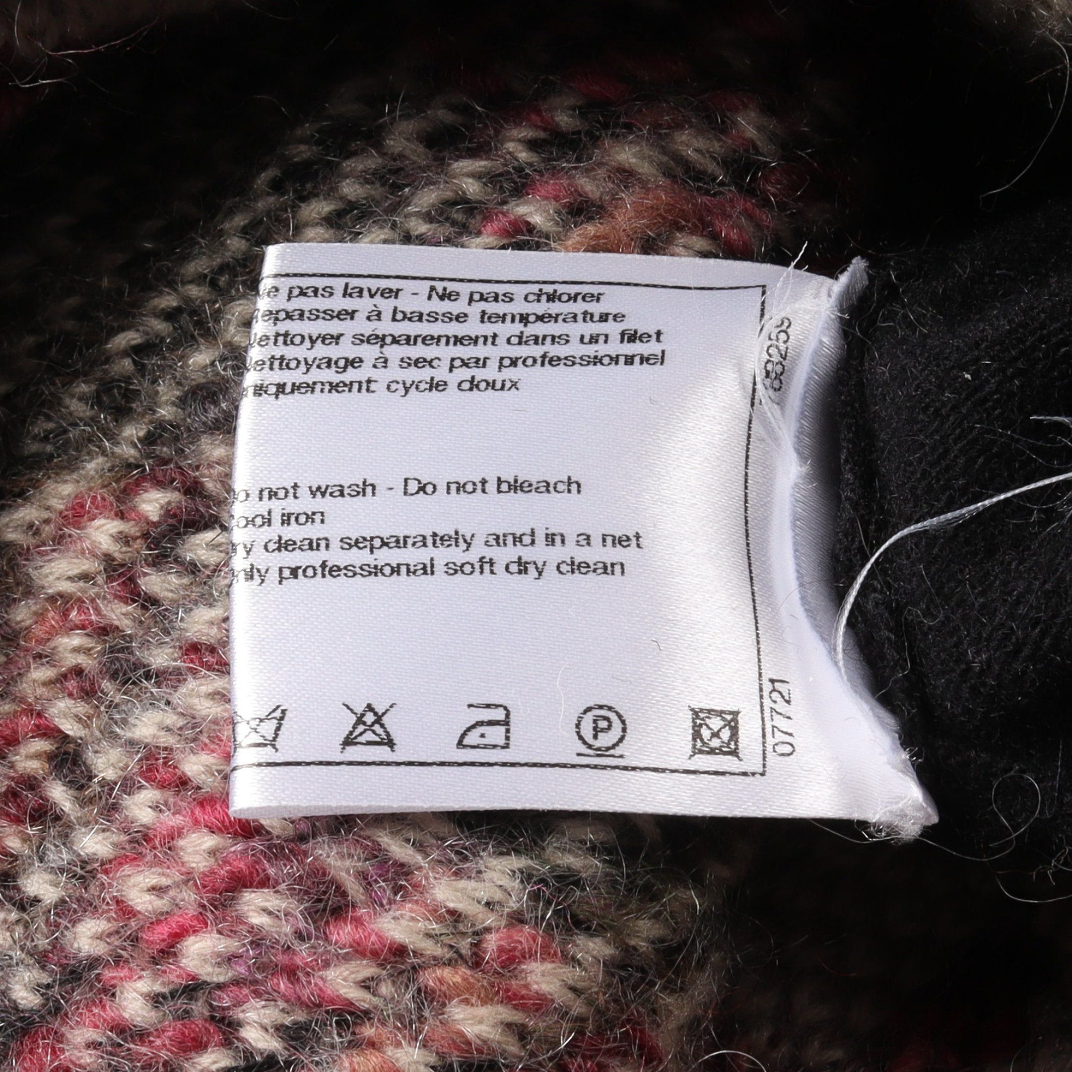 Chanel Chanel Knit Dress Turtleneck Wool Black Multicolor 09A Size ONE SIZE - 5 Thumbnail