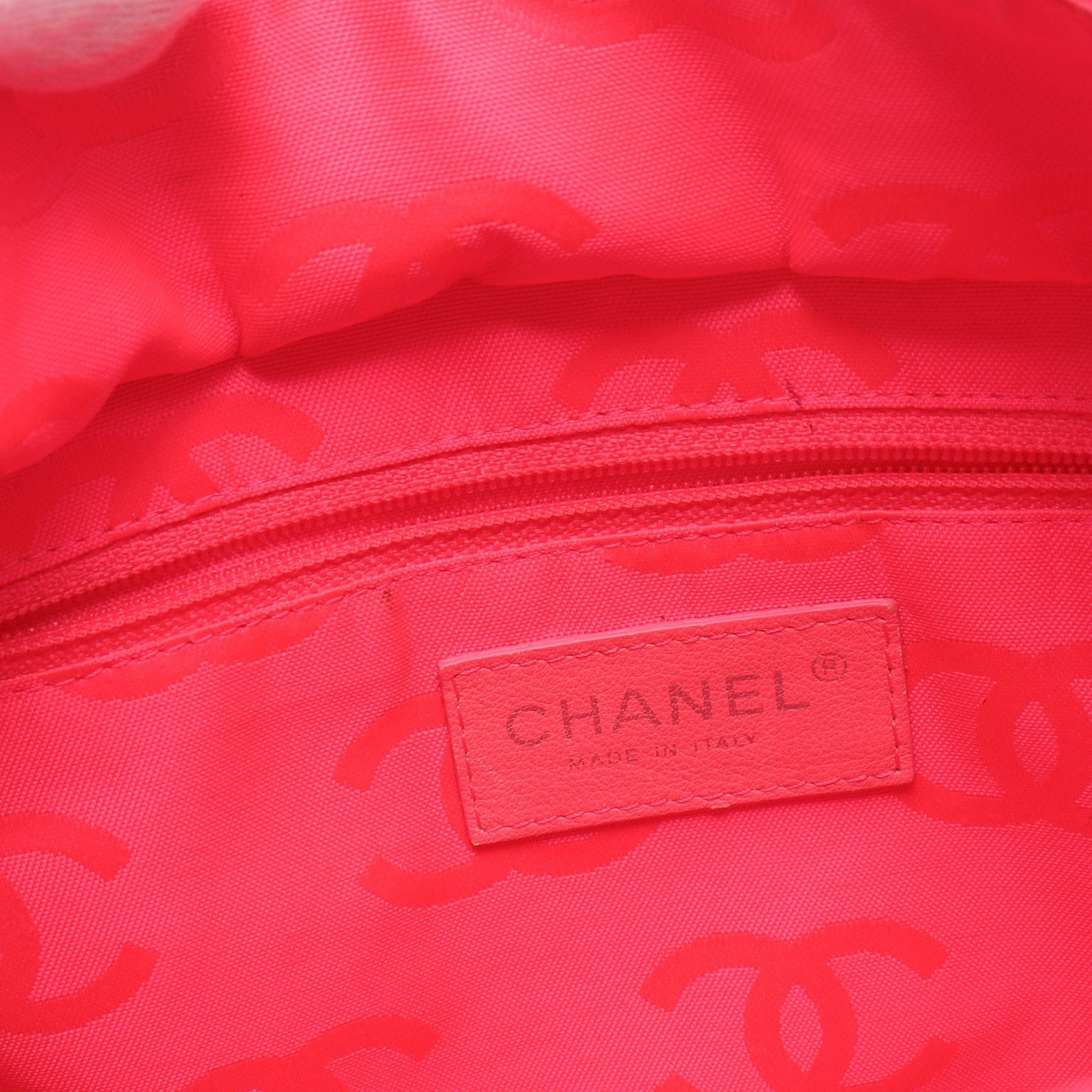Chanel Chanel Cambon Line Medium Handbag Tote Bag Leather Patent Black Silver Hardware Size ONE SIZE - 10 Thumbnail