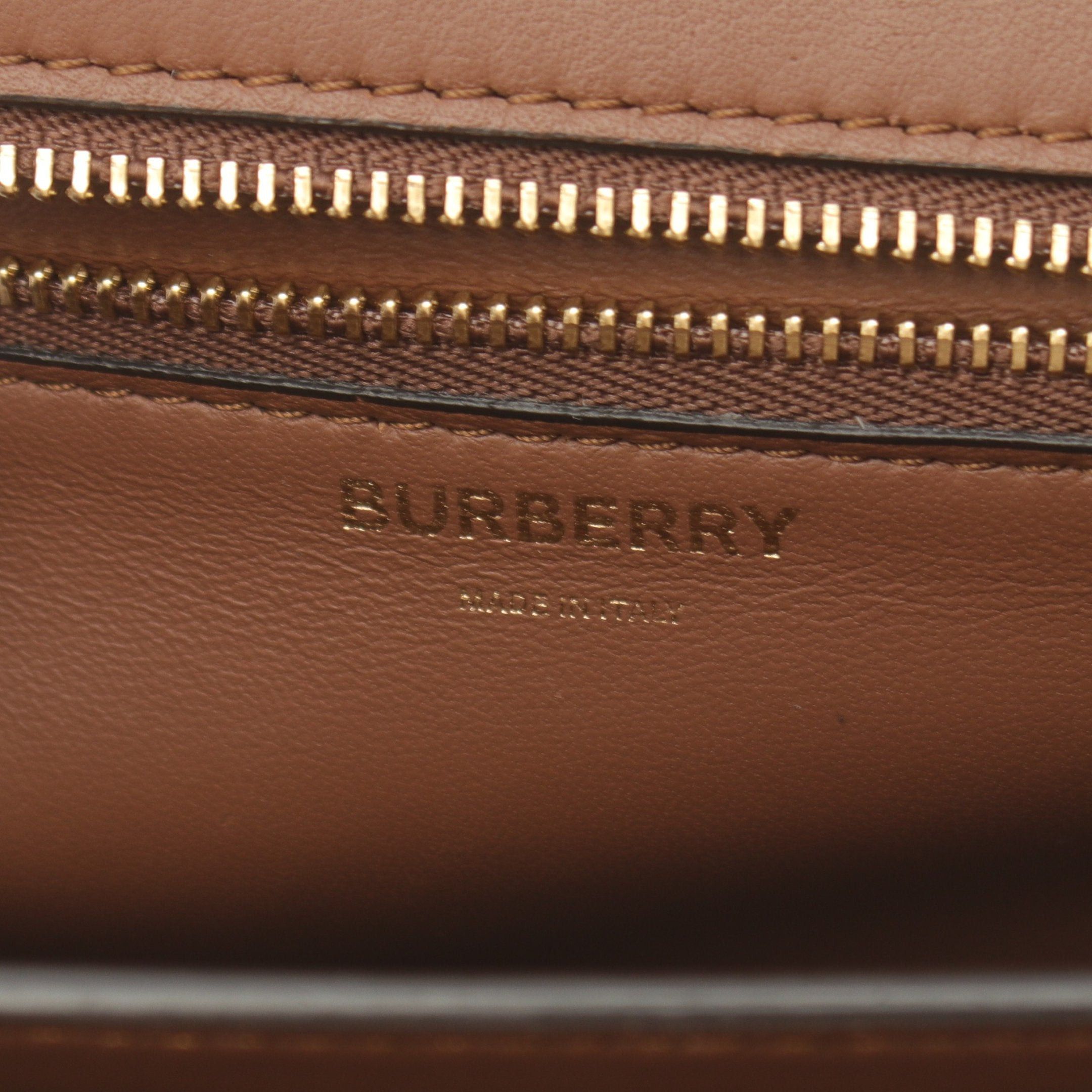 Burberry Burberry Tb Logo Shoulder Bag Canvas Leather Off White Brown Size ONE SIZE - 4 Thumbnail