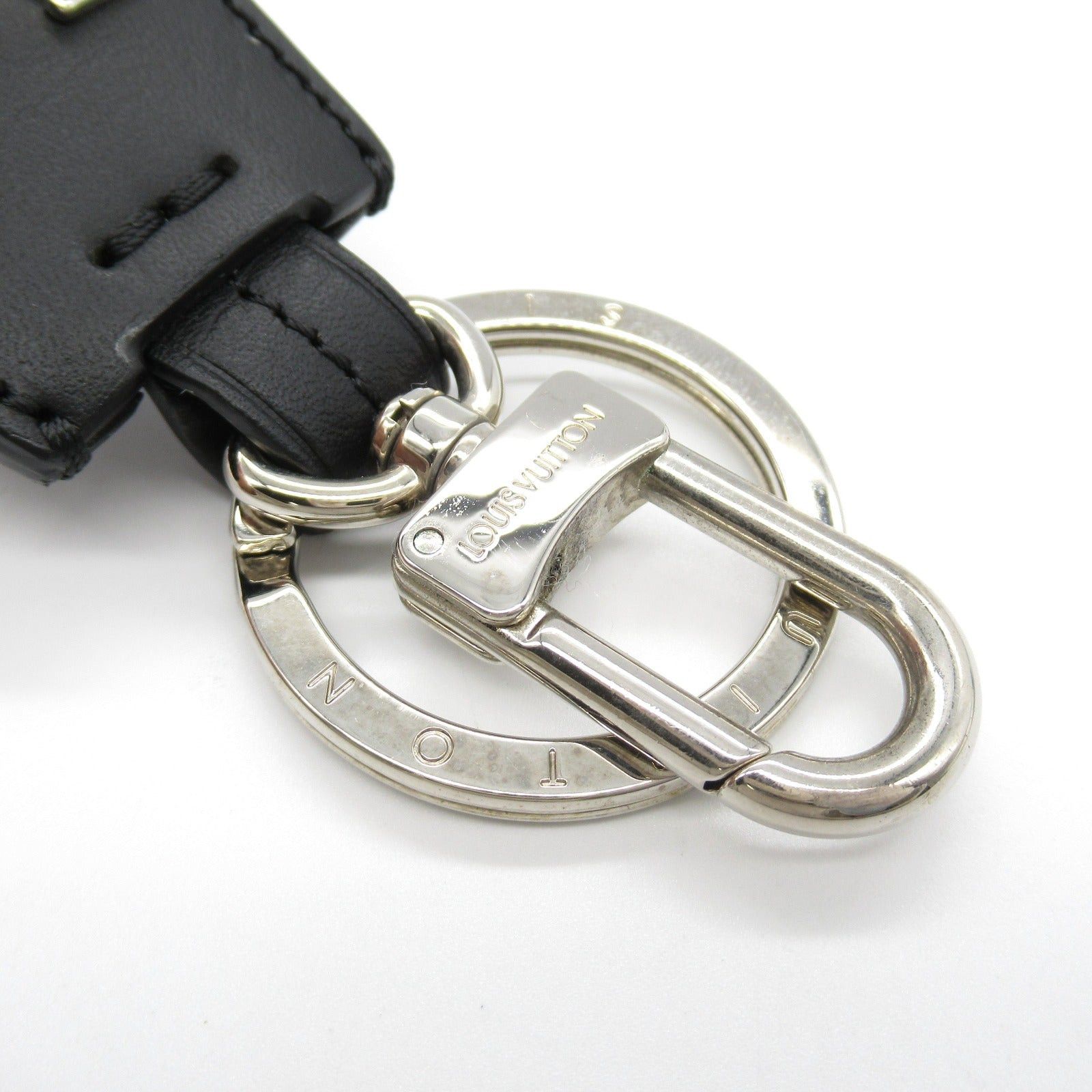 Louis Vuitton Louis Vuitton Lv Cloche Kure Key Ring Calfskin (Cowhide) Curve Black Noir Size ONE SIZE - 5 Thumbnail
