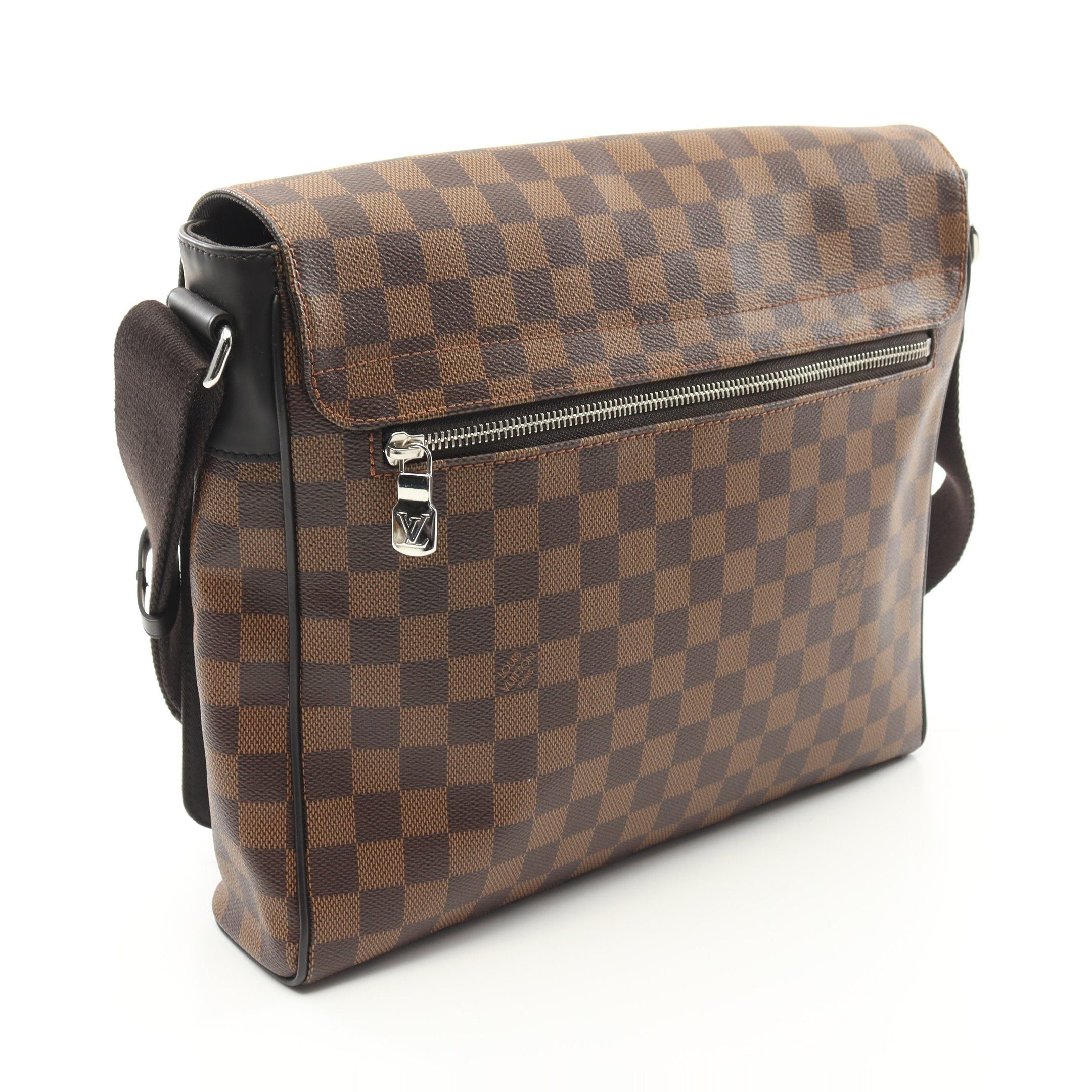 Louis Vuitton Louis Vuitton District Mm Nm Damier Ebene Shoulder Bag Leather Brown Size ONE SIZE - 2 Thumbnail