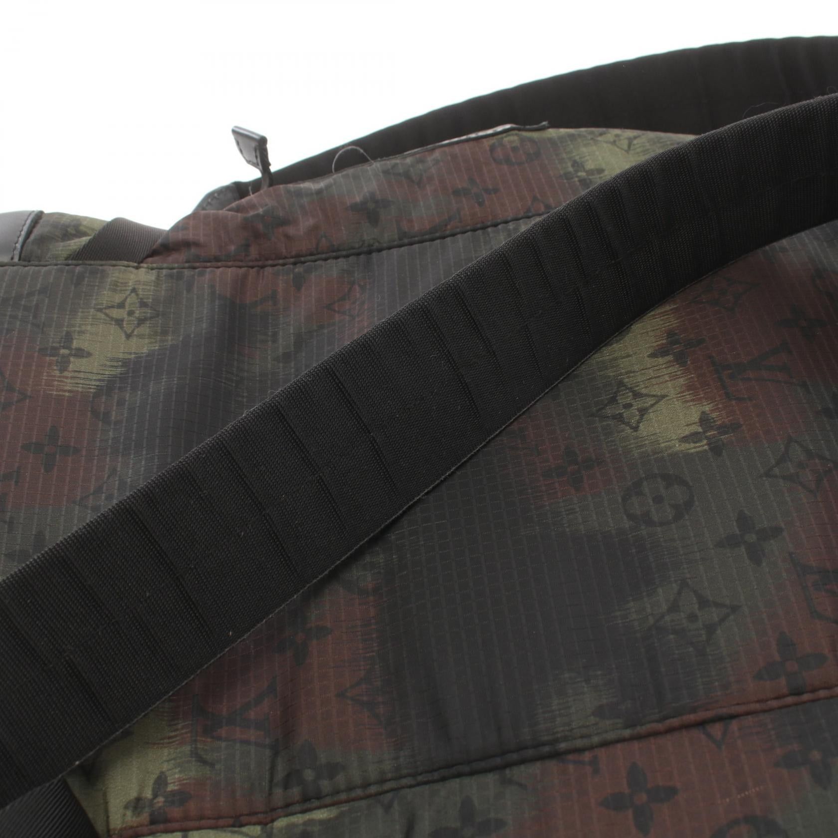 Louis Vuitton Louis Vuitton Christopher Pm Nylon Camouflage Backpack Rucksack Leather Khaki Green Black Brown Size ONE SIZE - 9 Thumbnail
