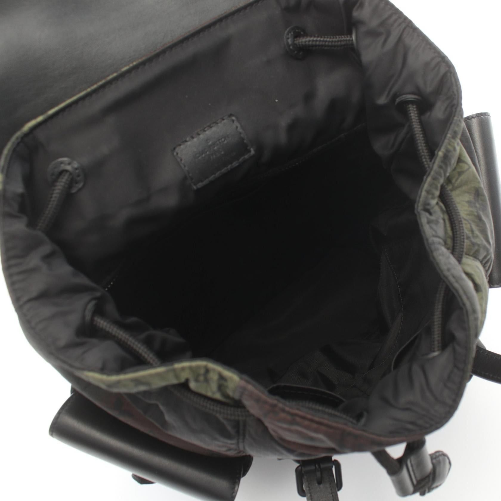 Louis Vuitton Louis Vuitton Christopher Pm Nylon Camouflage Backpack Rucksack Leather Khaki Green Black Brown Size ONE SIZE - 3 Thumbnail