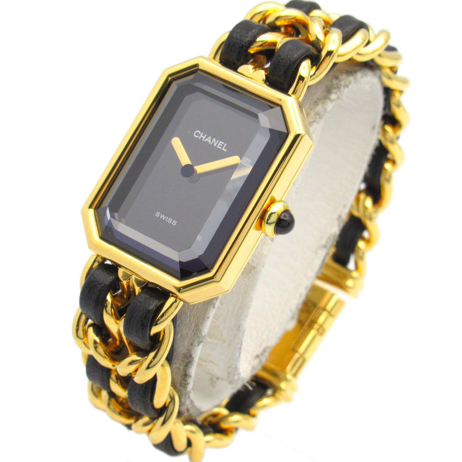 Chanel Chanel Premier S Women Watch Quartz Gp (Gold Plated) Leather Black Size ONE SIZE - 2 Thumbnail