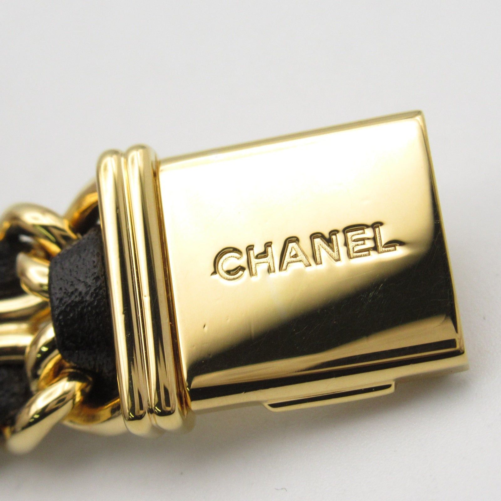 Chanel Chanel Premier M Women Watch Quartz Gp (Gold Plated) Leather Black Size ONE SIZE - 18 Thumbnail