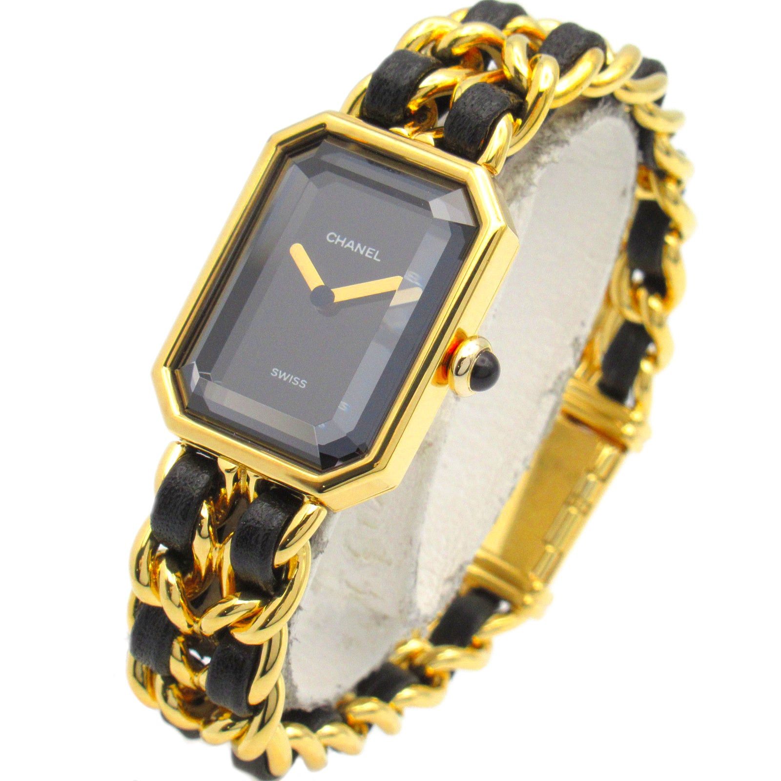 Chanel Chanel Premier M Women Watch Quartz Gp (Gold Plated) Leather Black Size ONE SIZE - 2 Thumbnail