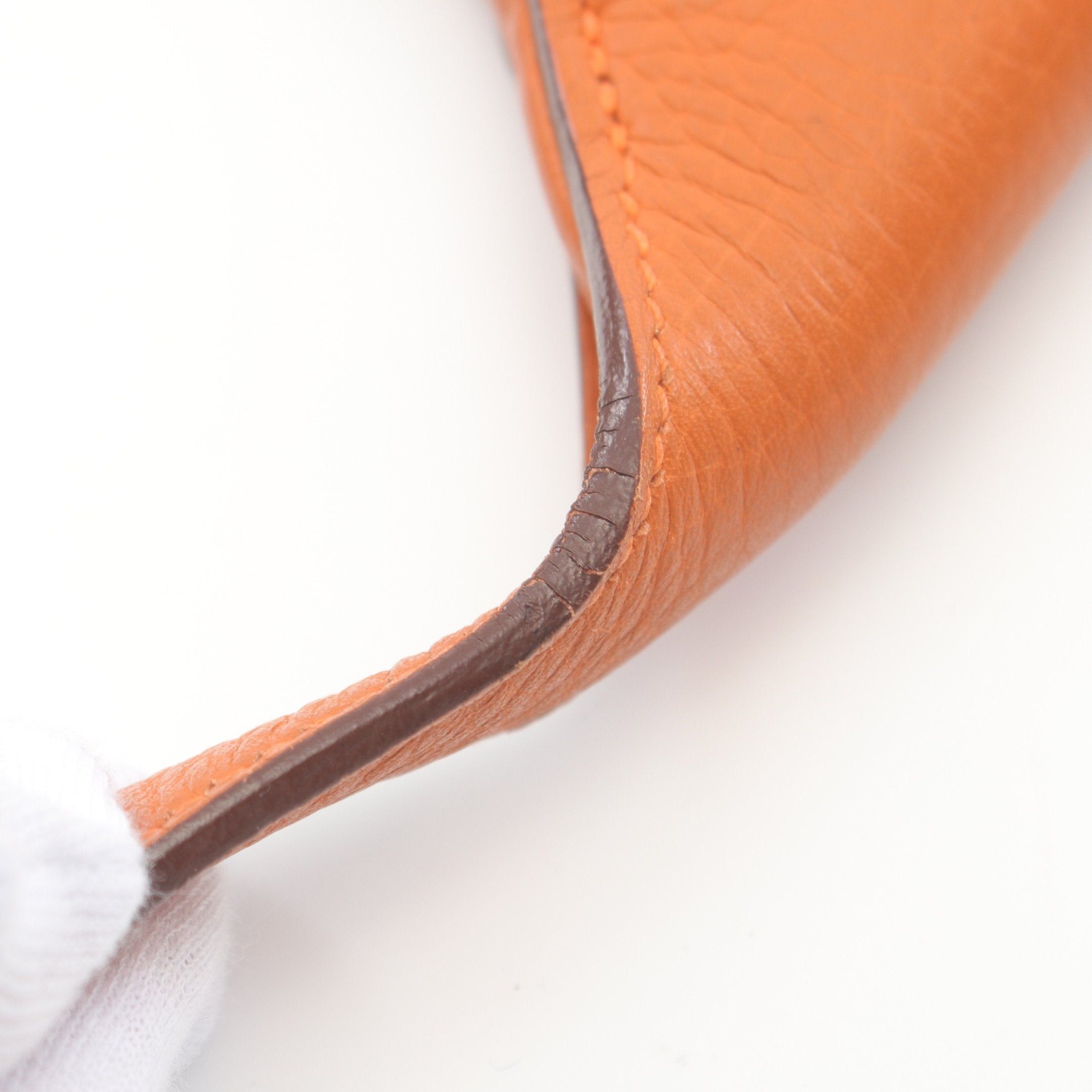 Hermes Hermes Trim 31 Shoulder Bag Clemence Leather Orange Silver Hardware □J Carved Stamp Size ONE SIZE - 6 Thumbnail
