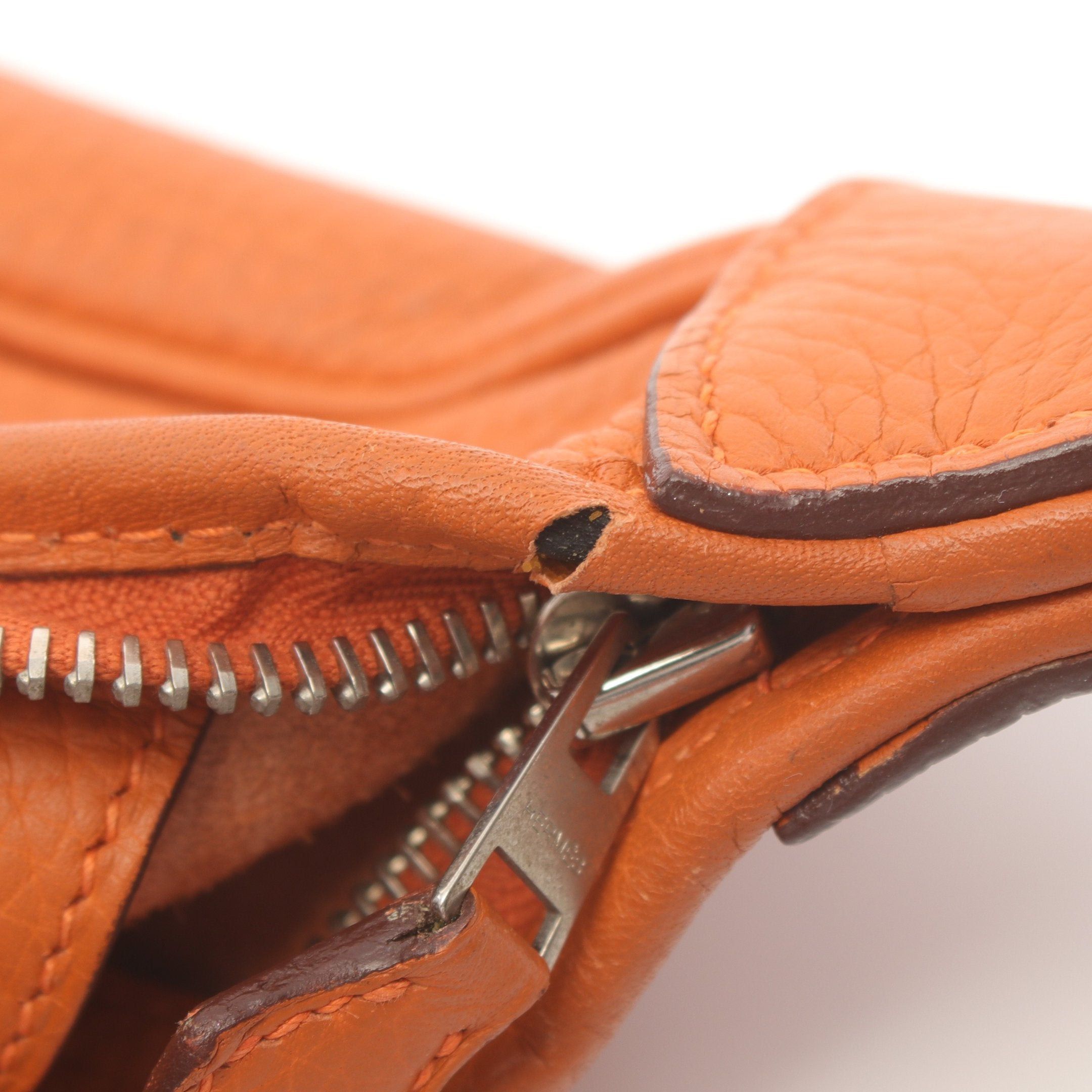 Hermes Hermes Trim 31 Shoulder Bag Clemence Leather Orange Silver Hardware □J Carved Stamp Size ONE SIZE - 5 Thumbnail