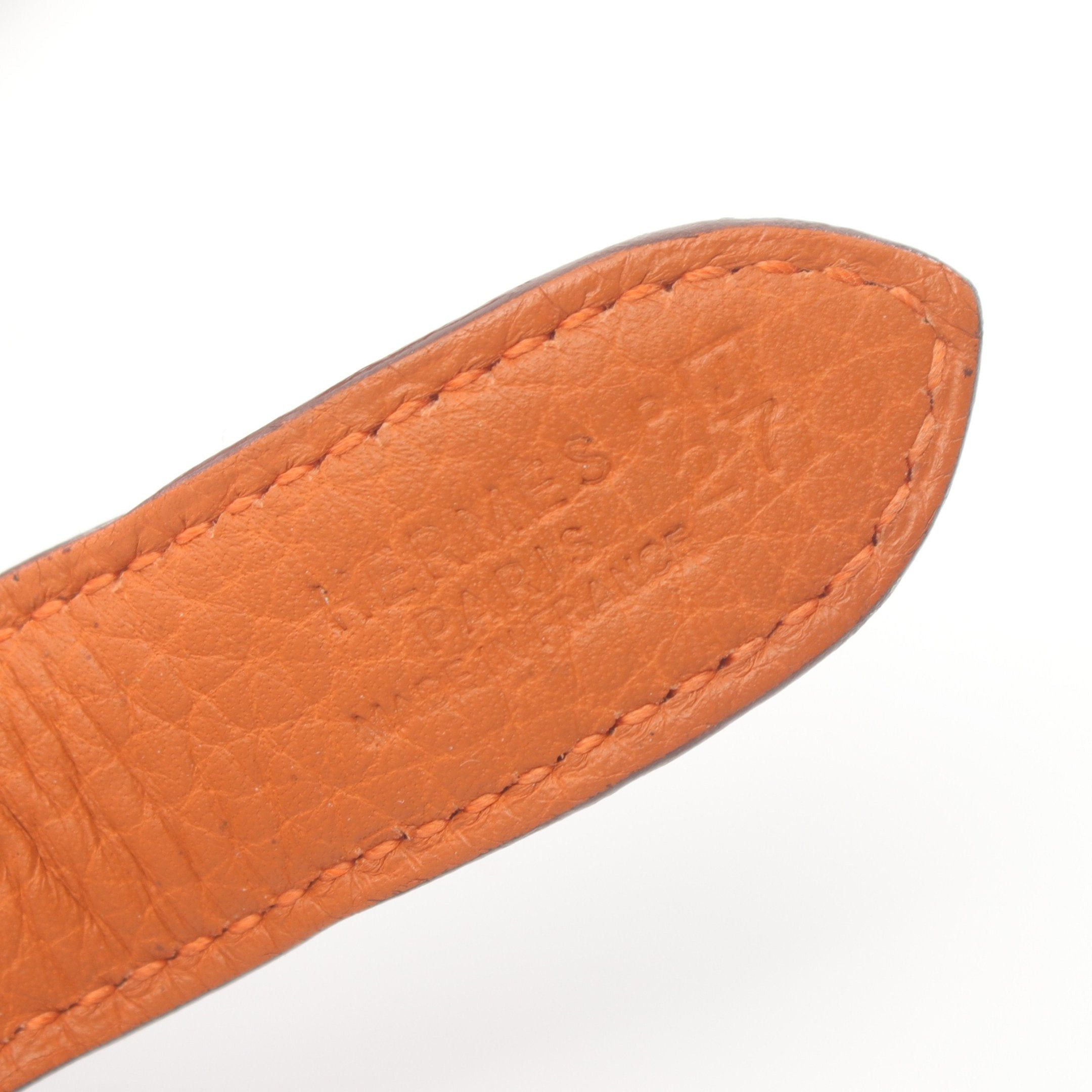Hermes Hermes Trim 31 Shoulder Bag Clemence Leather Orange Silver Hardware □J Carved Stamp Size ONE SIZE - 4 Thumbnail