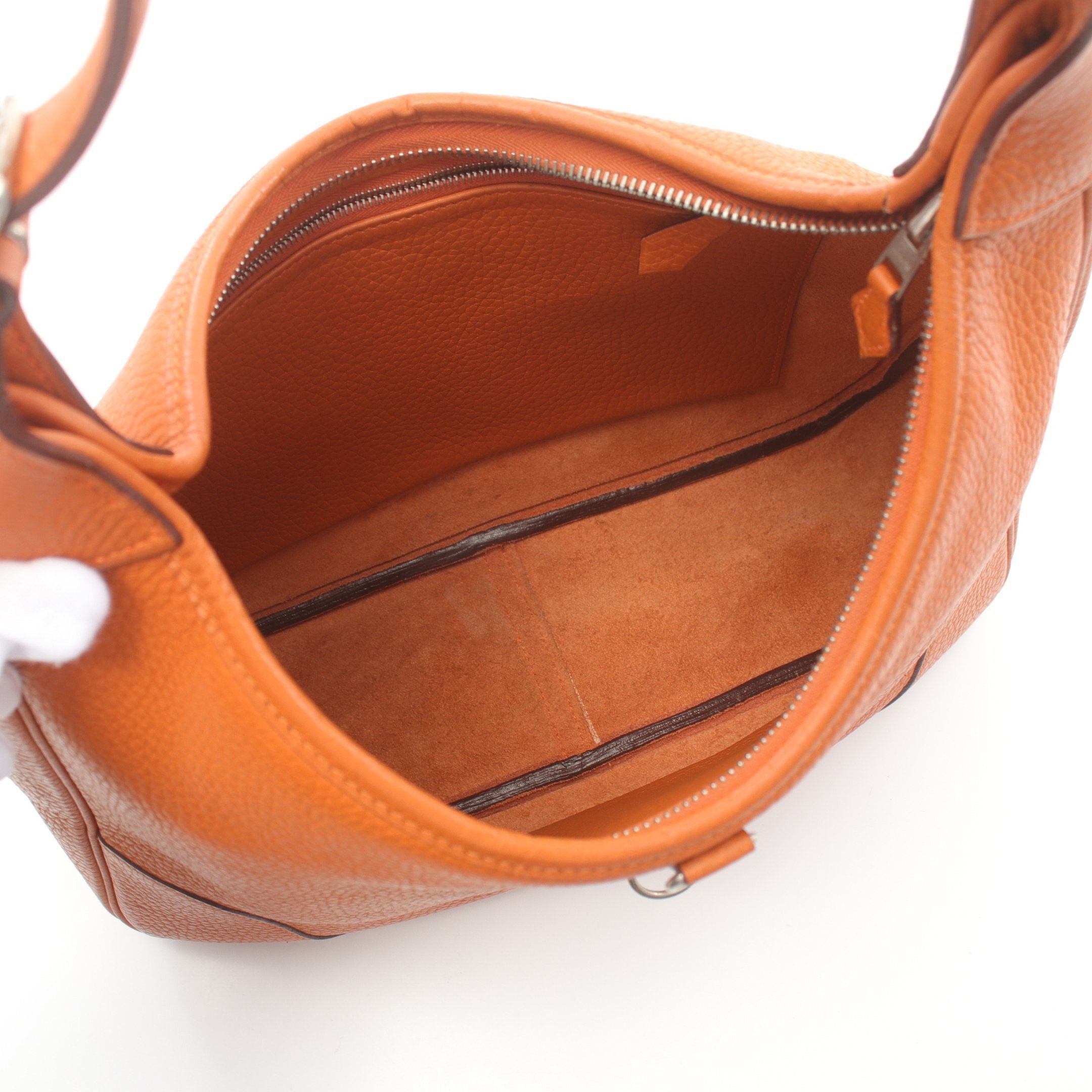 Hermes Hermes Trim 31 Shoulder Bag Clemence Leather Orange Silver Hardware □J Carved Stamp Size ONE SIZE - 3 Thumbnail