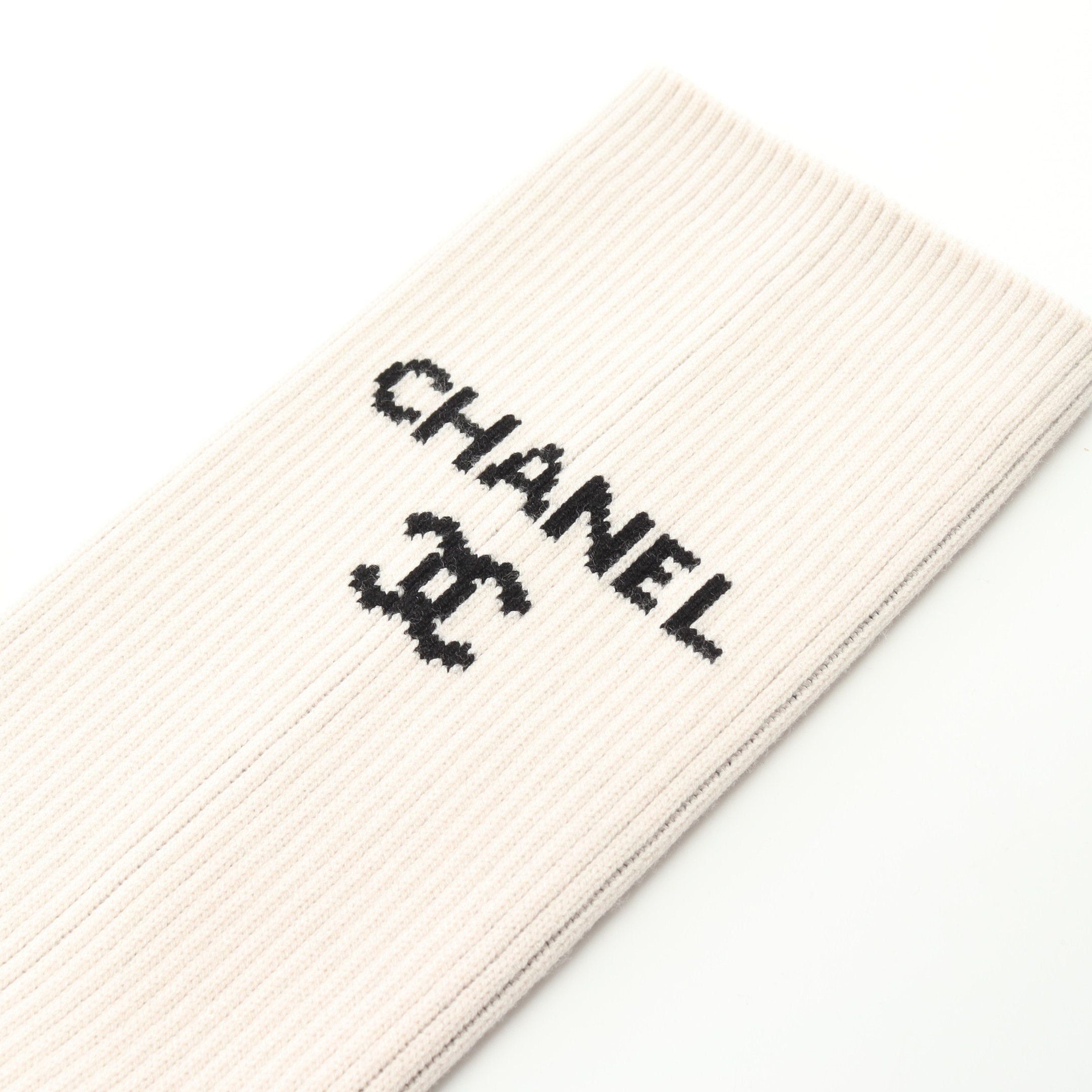 Chanel Chanel Gaiters Coco Mark Leg Warmers Accessory Fabric Light Pink Black Size ONE SIZE - 5 Thumbnail