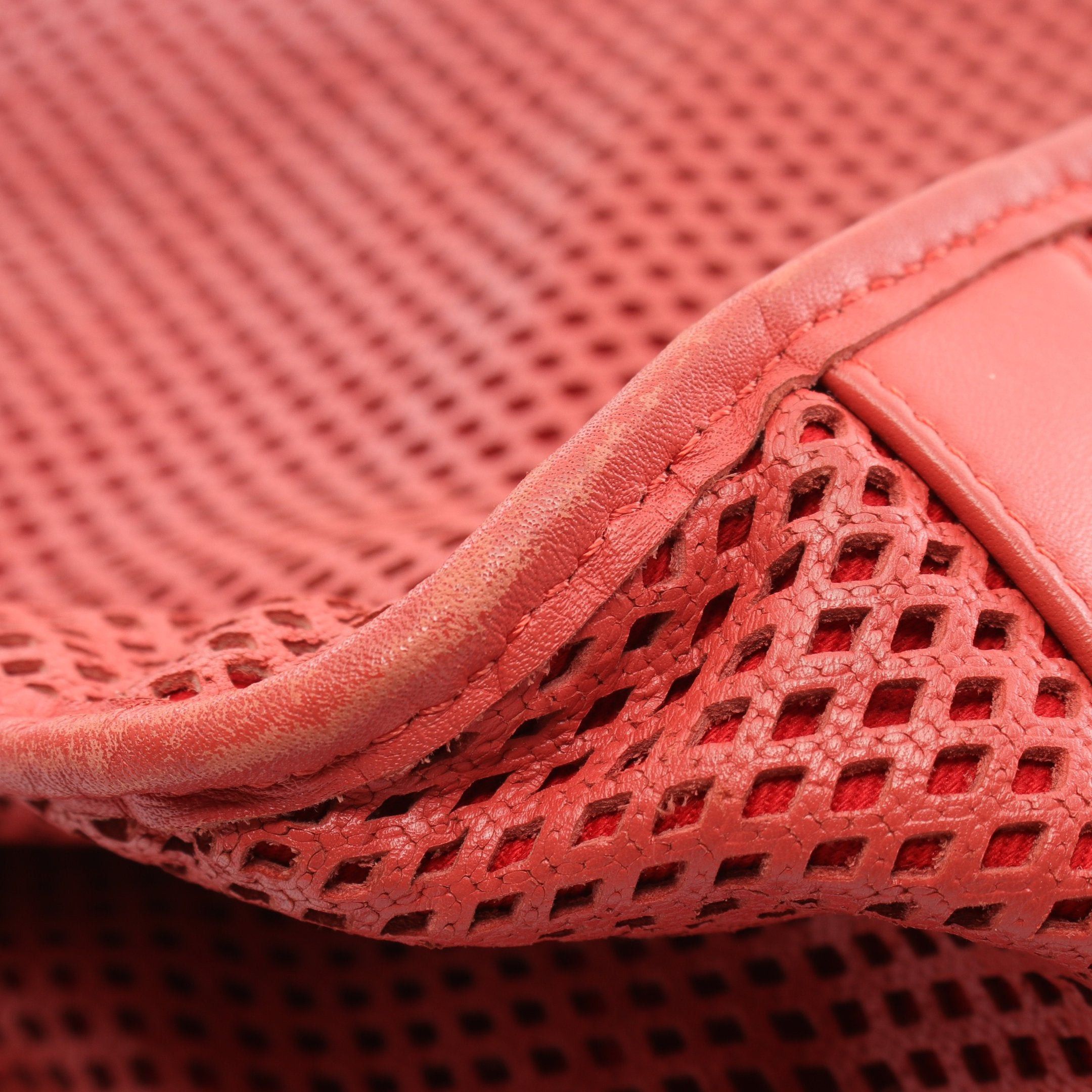Chanel Chanel Coco Mark Chain Shoulder Bag Punching Leather Orange Red Silver Hardware Size ONE SIZE - 6 Thumbnail