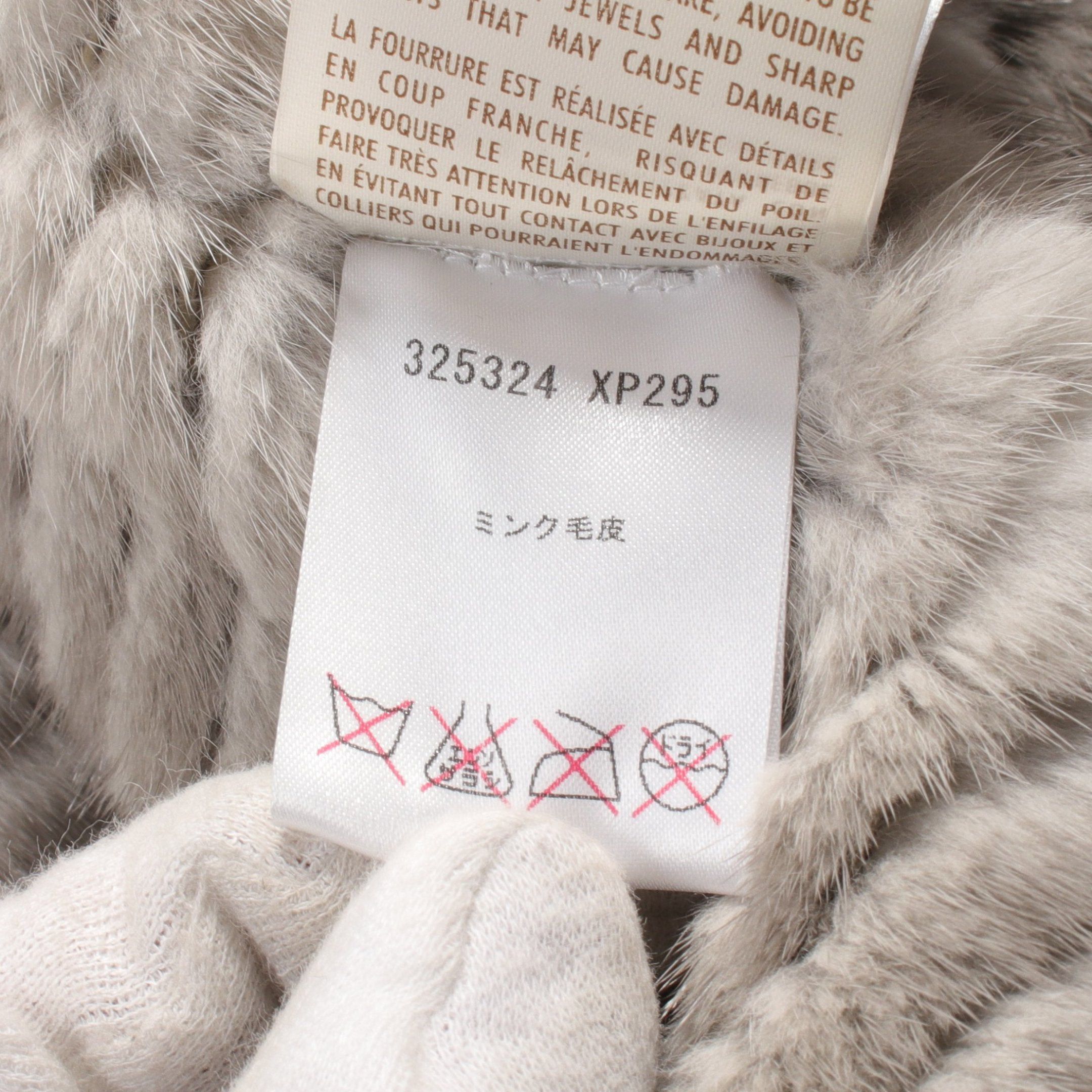 Gucci Gucci Fur Coat Mink Gray Size ONE SIZE - 4 Thumbnail