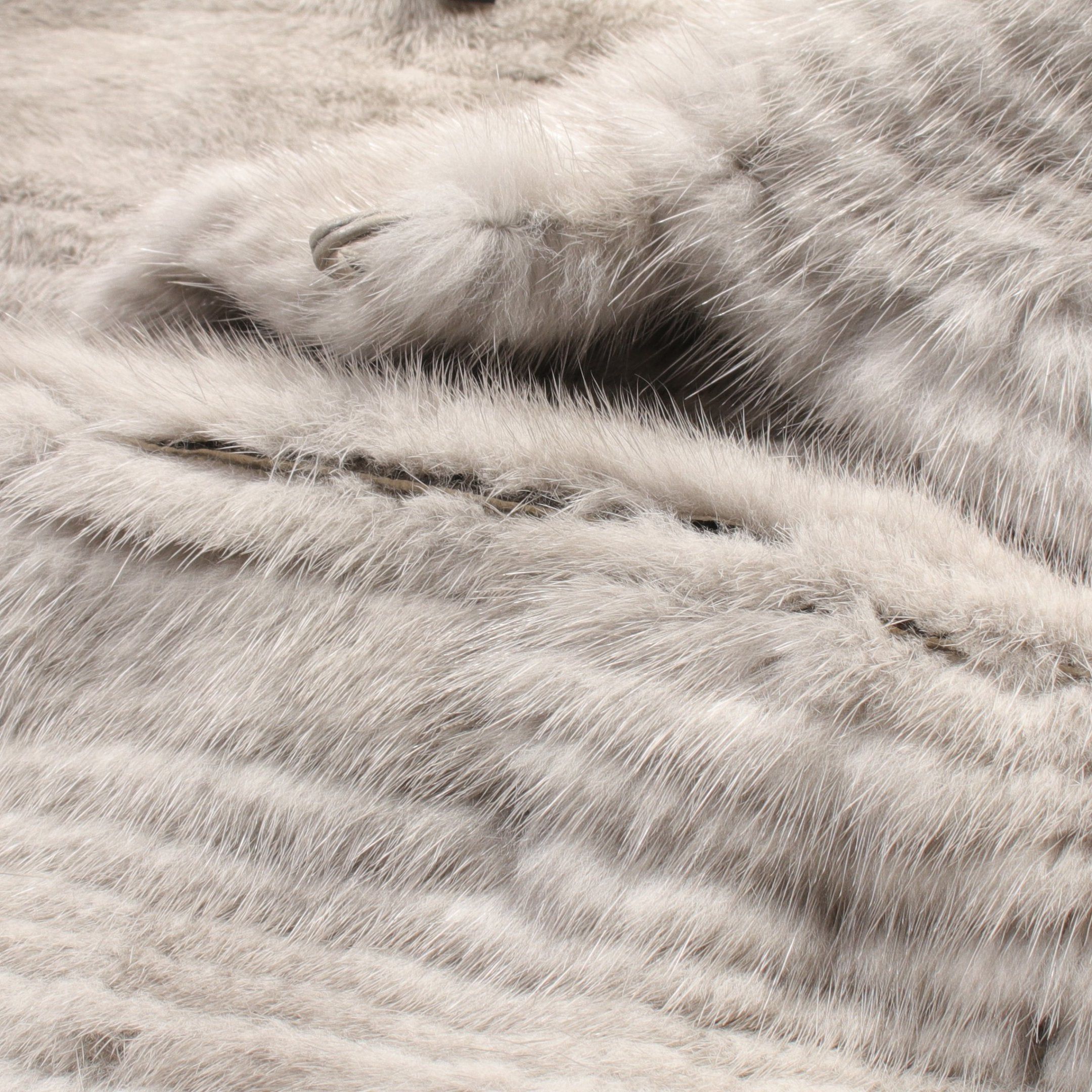 Gucci Gucci Fur Coat Mink Gray Size ONE SIZE - 6 Thumbnail