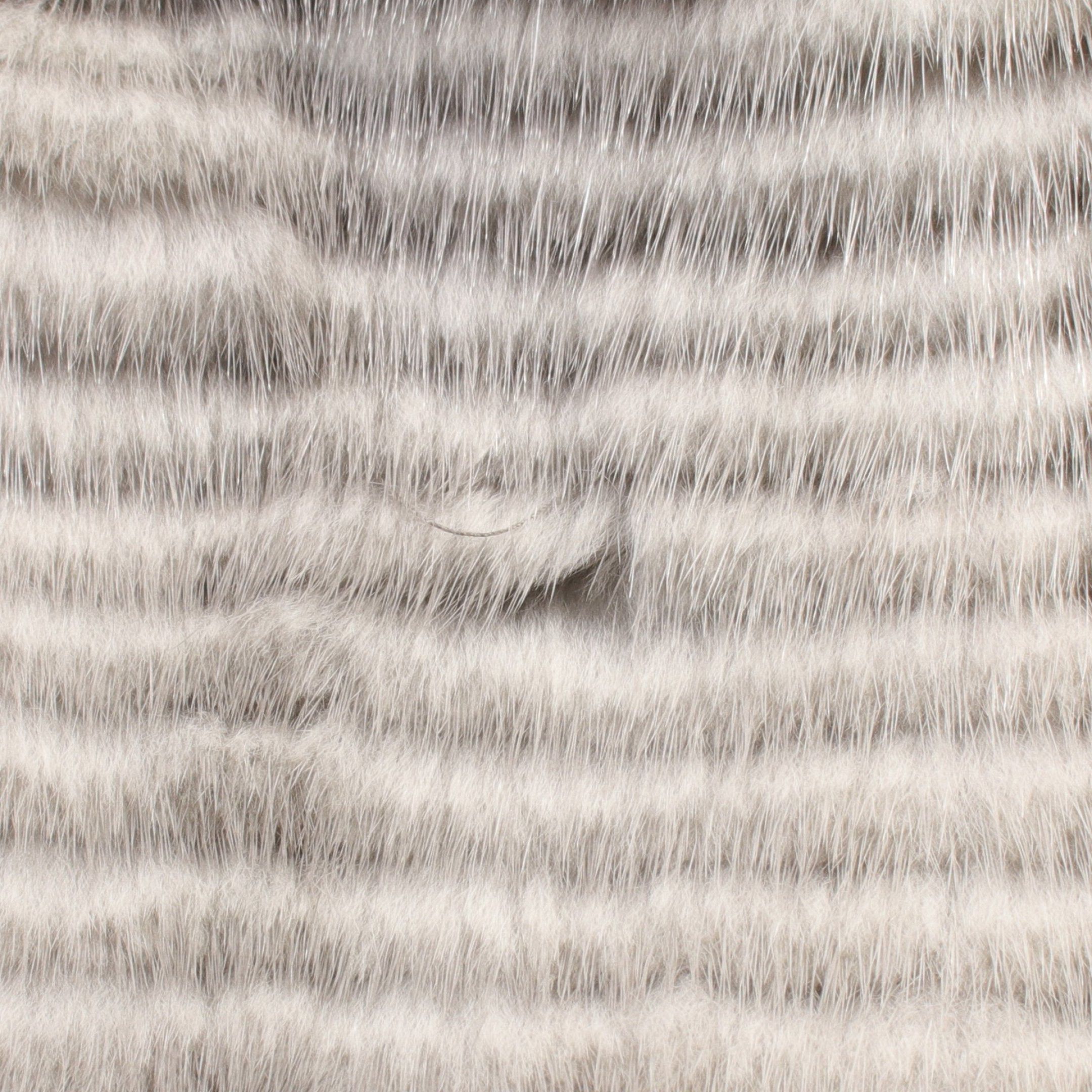 Gucci Gucci Fur Coat Mink Gray Size ONE SIZE - 8 Thumbnail