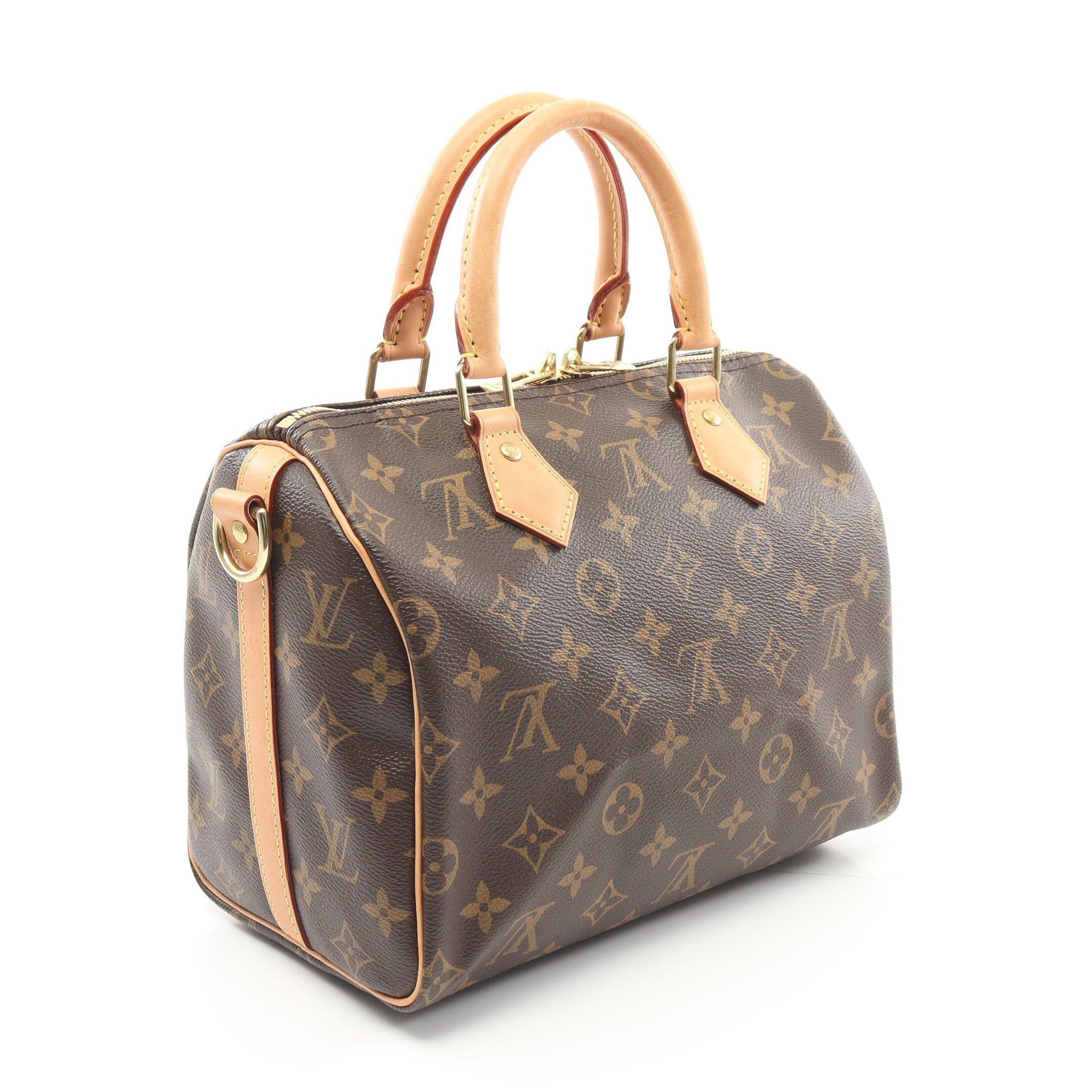 Louis Vuitton Louis Vuitton Speedy 25 Monogram Handbag Leather Brown Size ONE SIZE - 2 Thumbnail