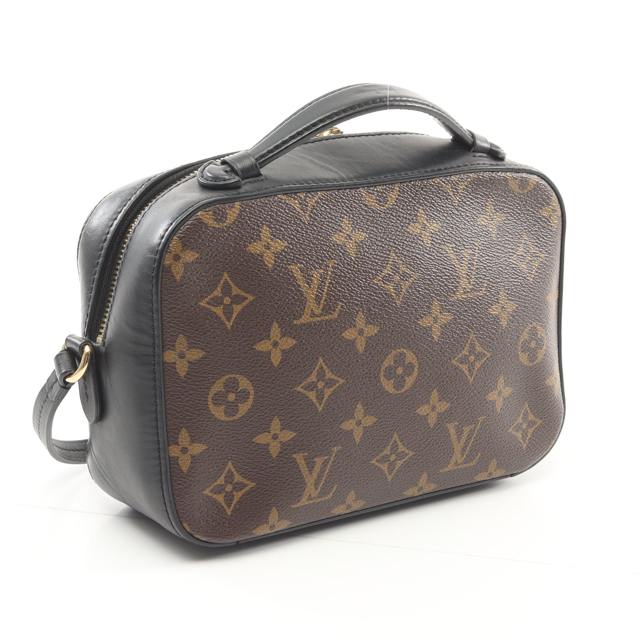 Louis Vuitton Louis Vuitton Saintonge Monogram Noir Shoulder Bag Leather Brown Black Size ONE SIZE - 2 Thumbnail