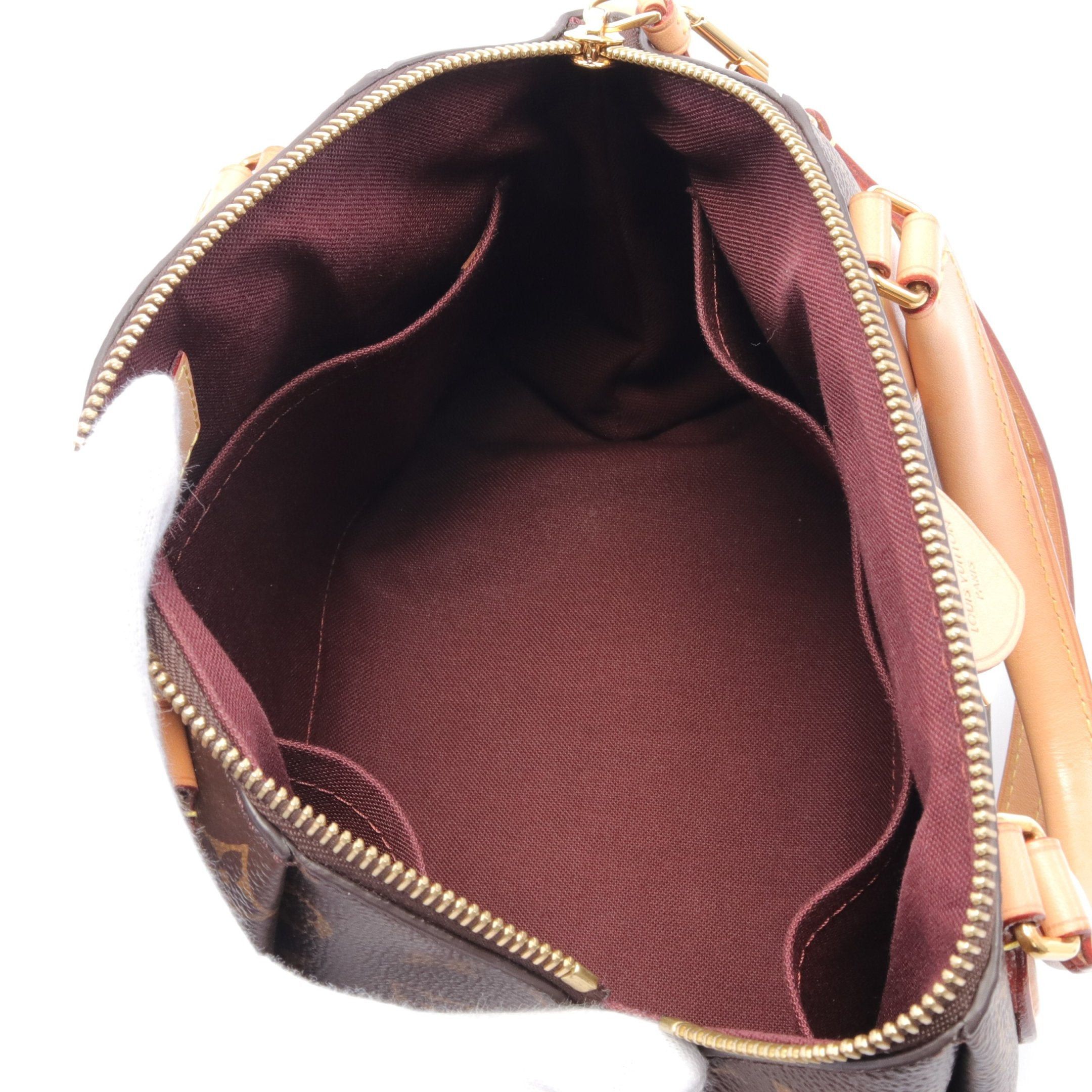 Louis Vuitton Louis Vuitton Rivoli Pm Monogram Handbag Leather Brown Size ONE SIZE - 3 Thumbnail