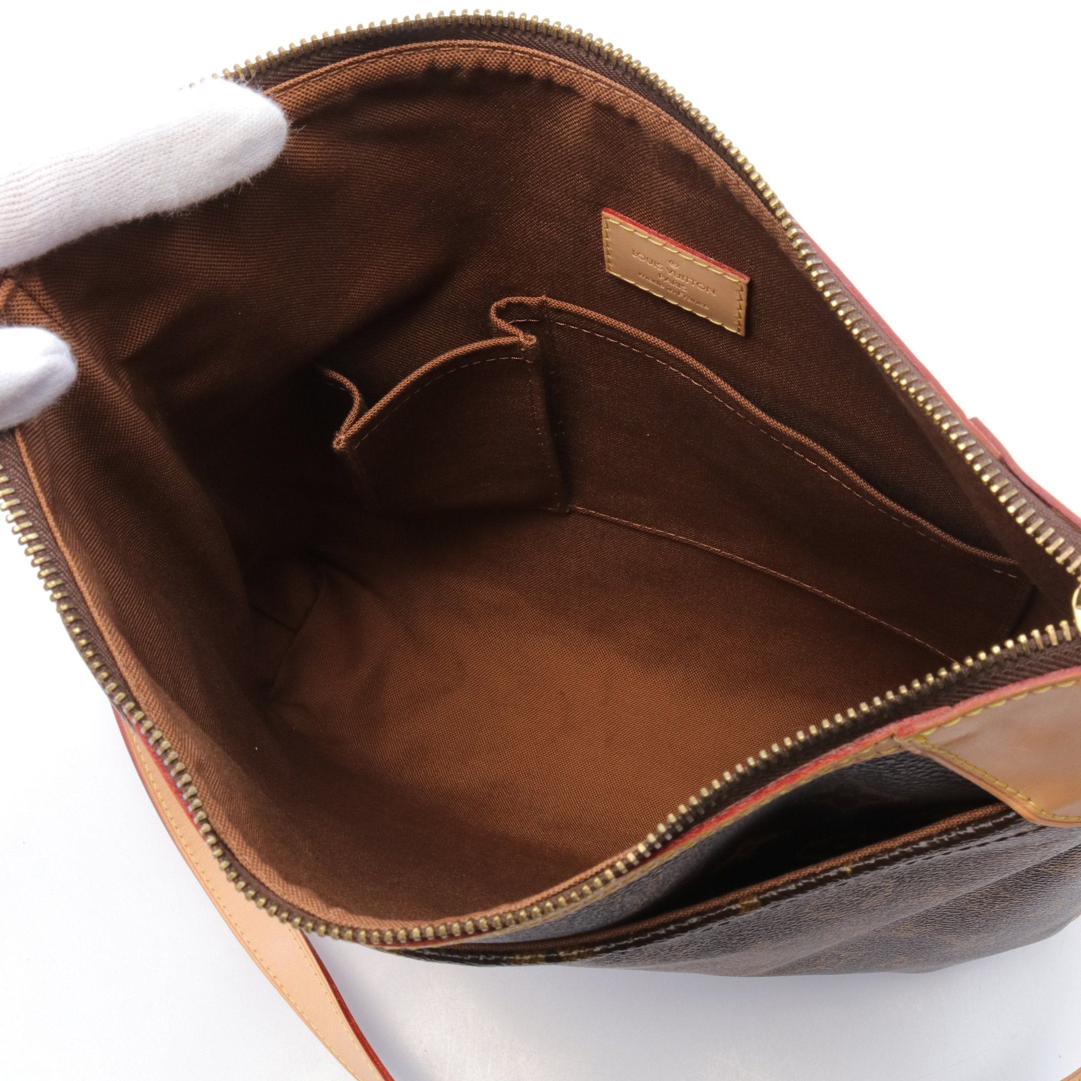 Louis Vuitton Louis Vuitton Odeon Mm Monogram Shoulder Bag Leather Brown Size ONE SIZE - 3 Thumbnail