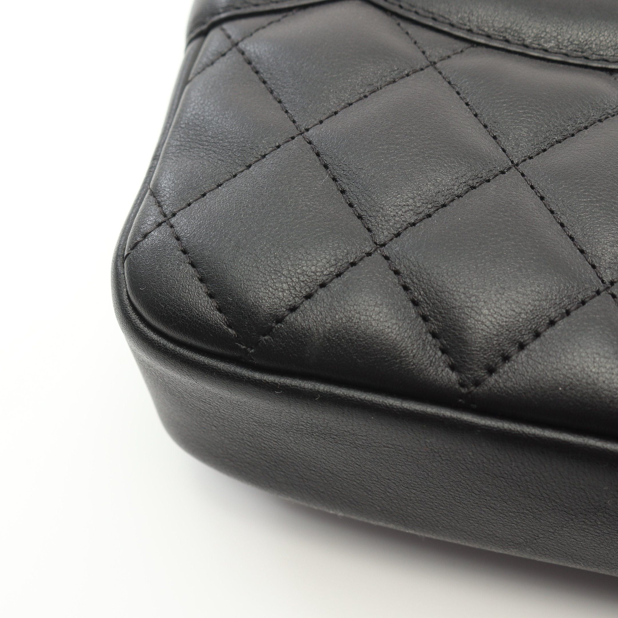 Chanel Chanel Cambon Line Shoulder Bag Leather Black Silver Hardware Size ONE SIZE - 8 Thumbnail