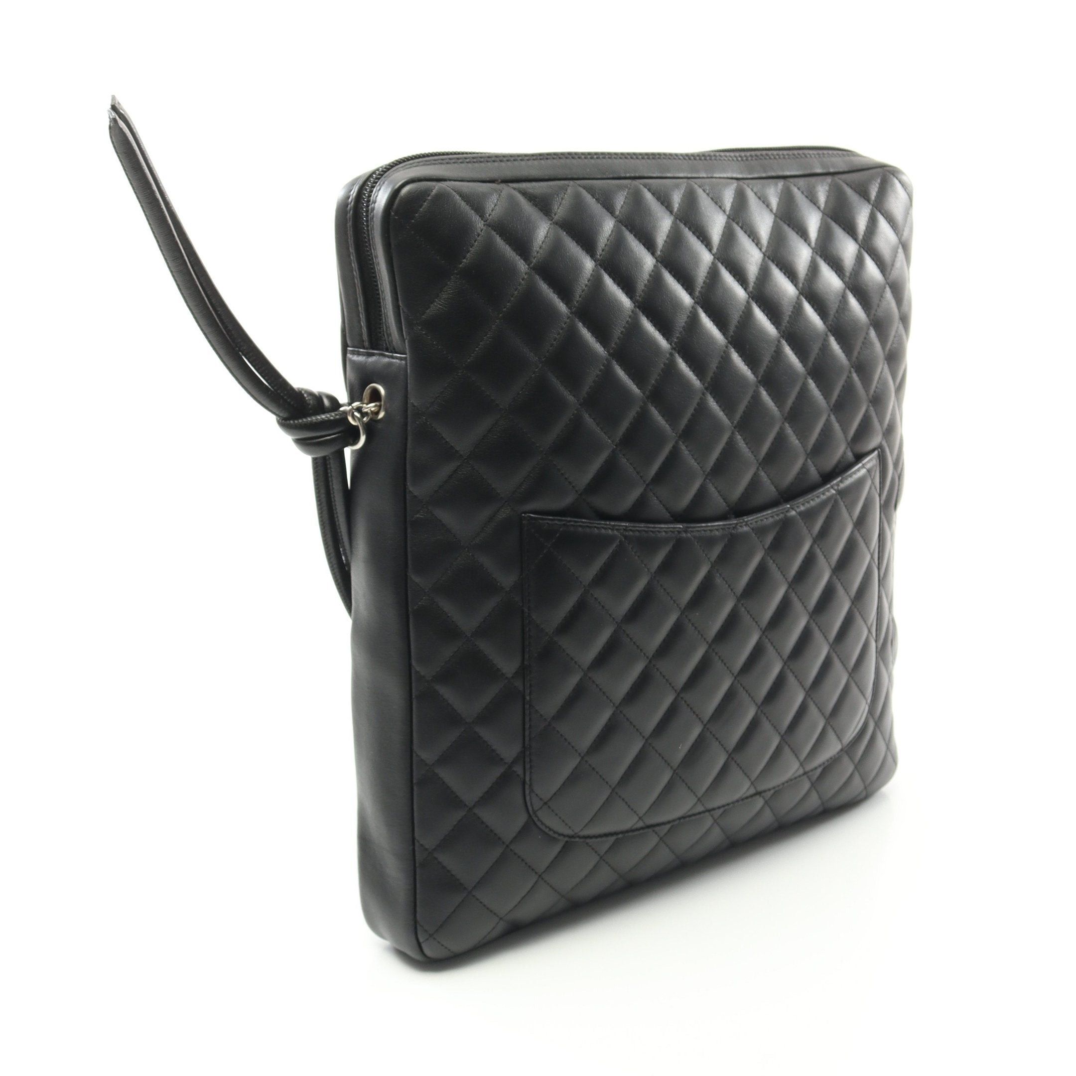Chanel Chanel Cambon Line Shoulder Bag Leather Black Silver Hardware Size ONE SIZE - 2 Thumbnail