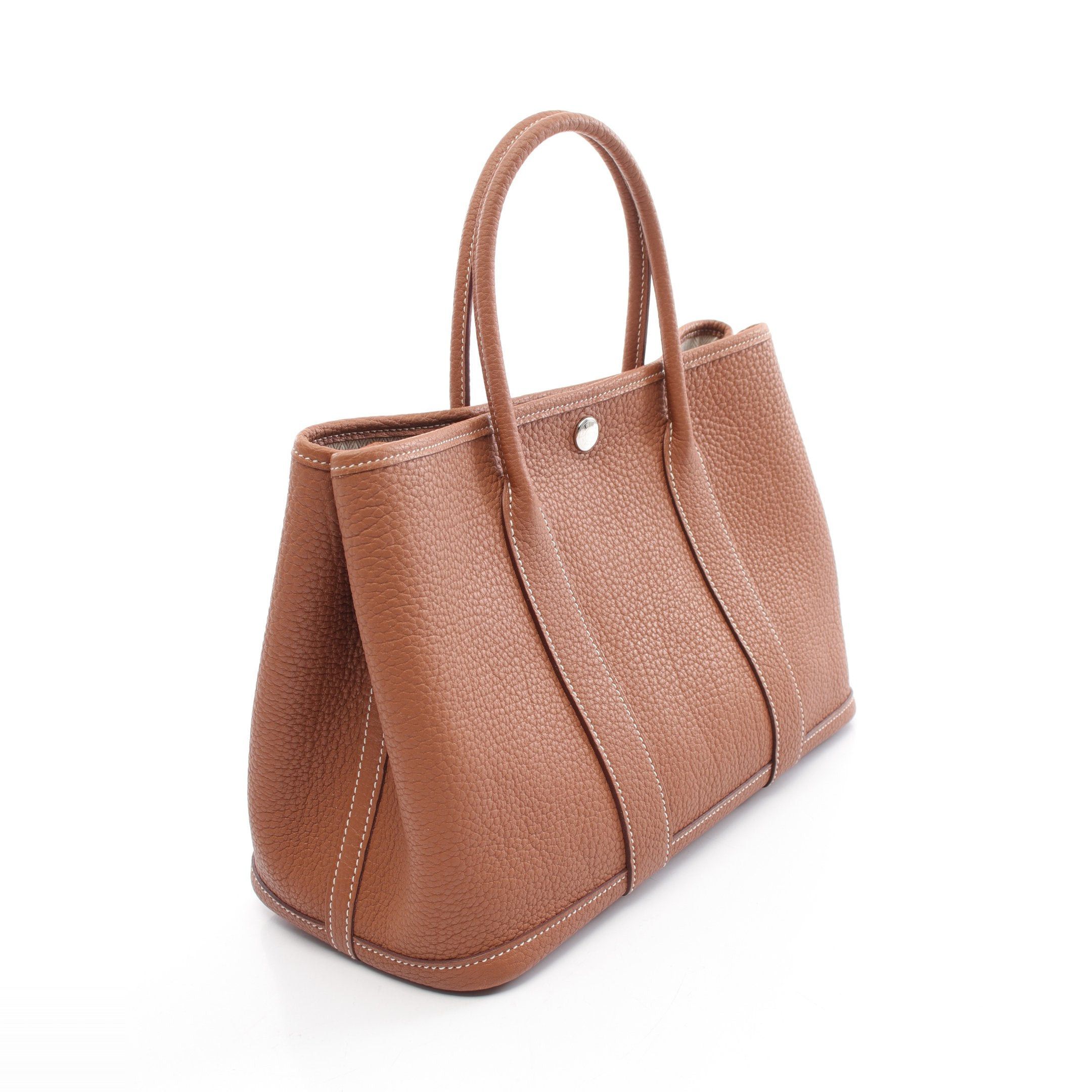 Hermes Hermes Garden Party Tpm Gold Handbag Tote Bag Negonda Leather Brown Silver Hardware D Stamp Size ONE SIZE - 2 Thumbnail