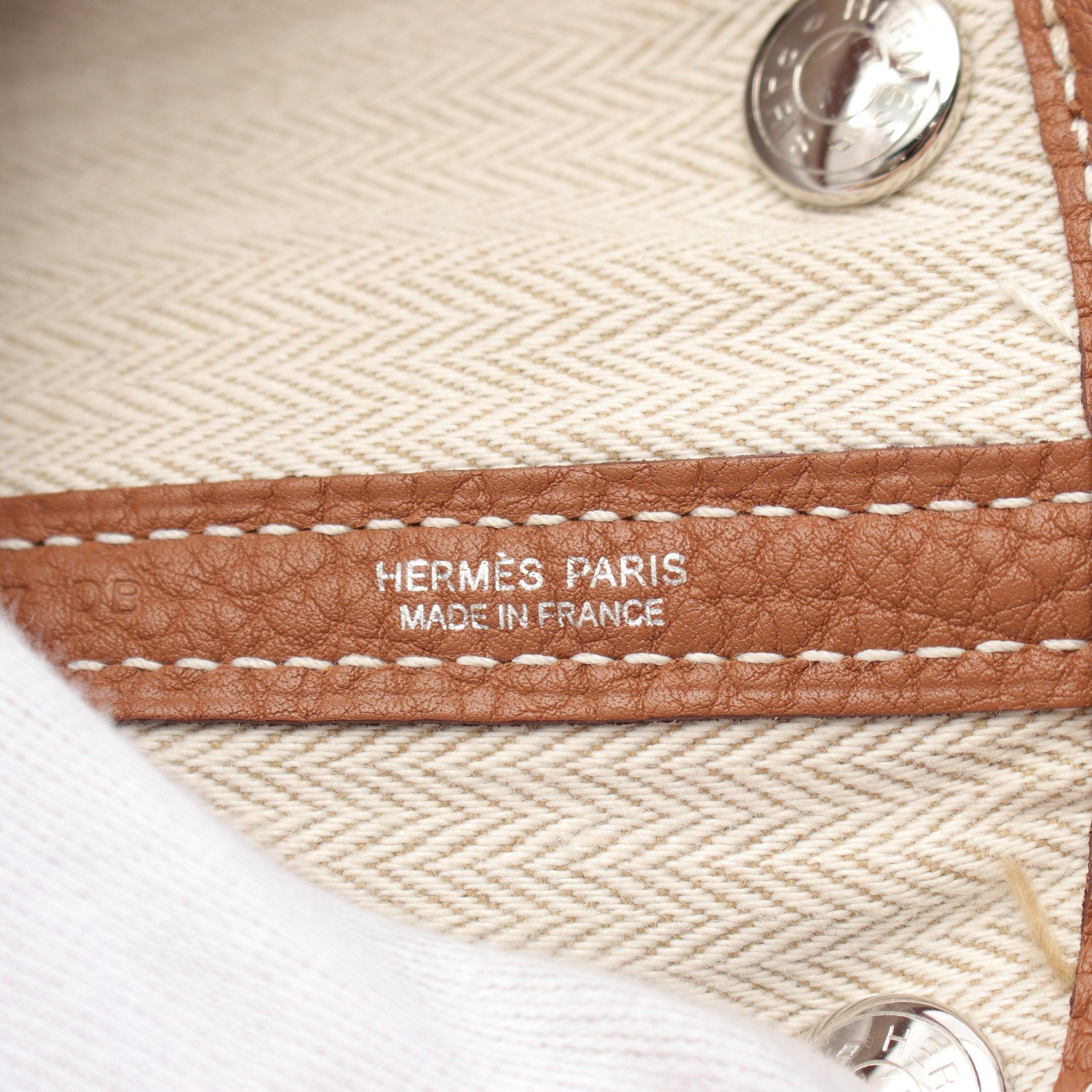 Hermes Hermes Garden Party Tpm Gold Handbag Tote Bag Negonda Leather Brown Silver Hardware D Stamp Size ONE SIZE - 4 Thumbnail