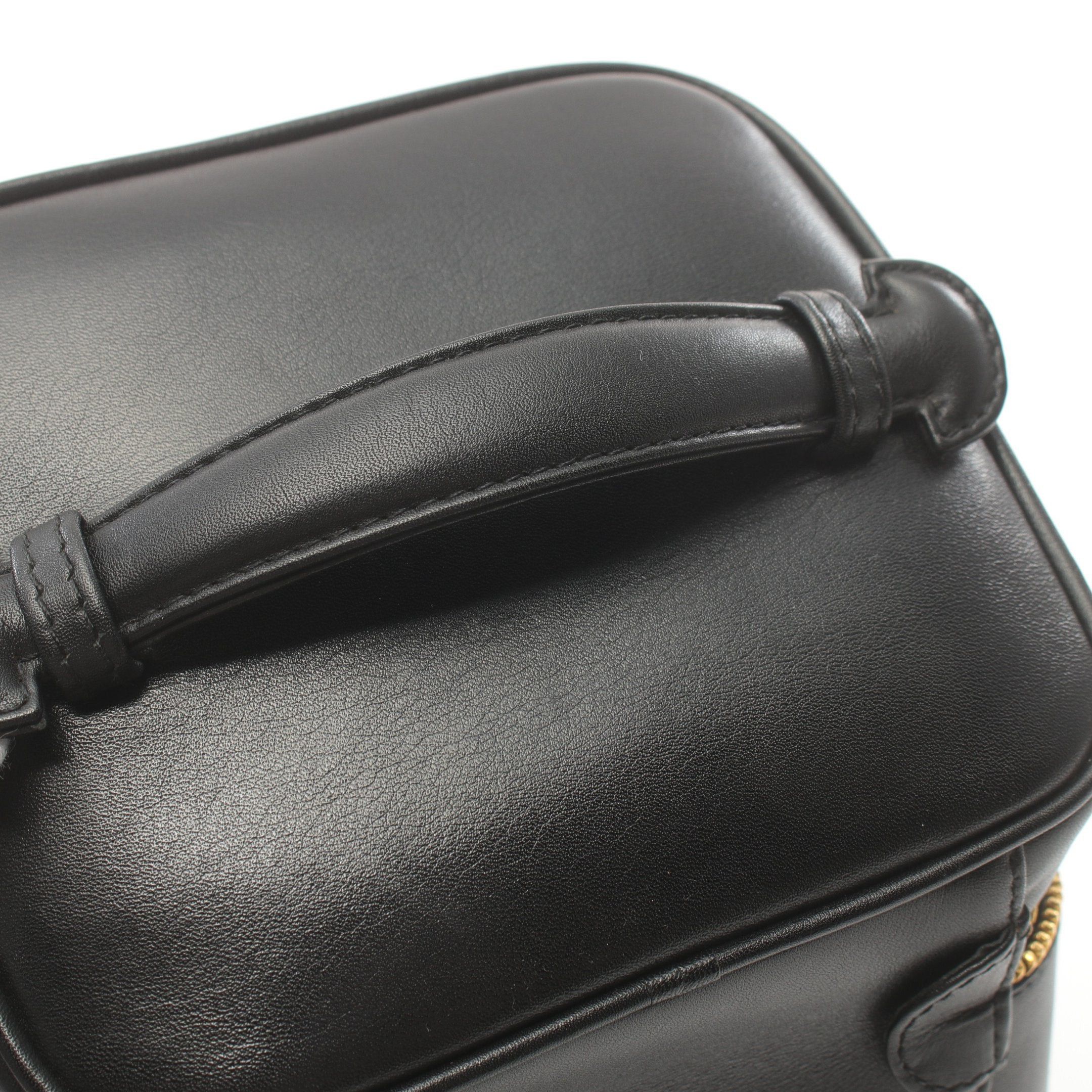 Chanel Chanel Bicolore Vanity Bag Handbag Leather Black Gold Hardware Size ONE SIZE - 9 Thumbnail