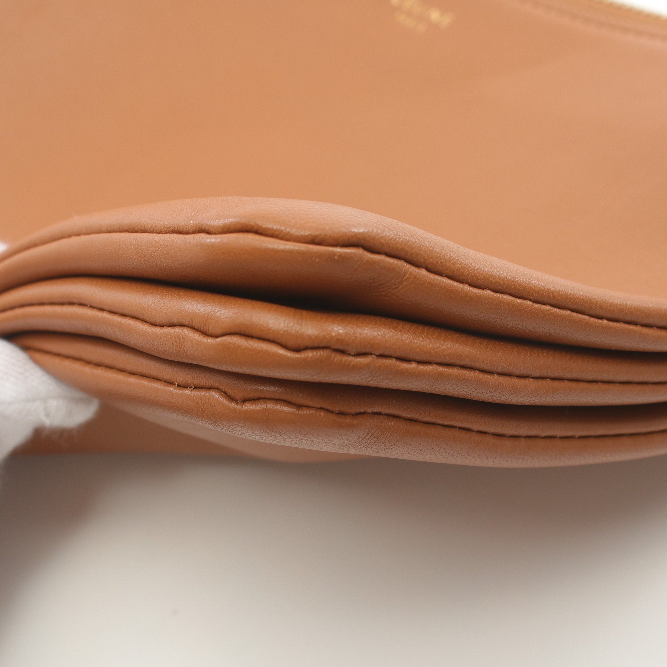 Celine Celine Trio Small Shoulder Bag Leather Light Brown Size ONE SIZE - 7 Thumbnail