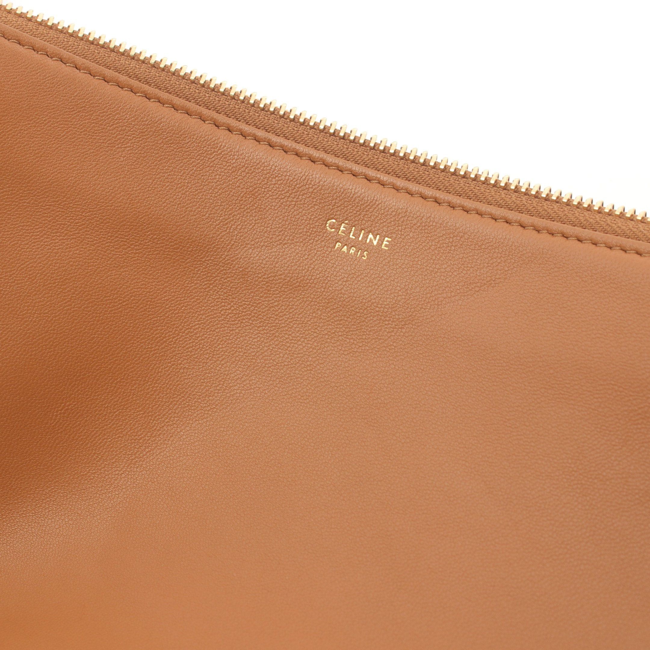 Celine Celine Trio Small Shoulder Bag Leather Light Brown Size ONE SIZE - 6 Thumbnail