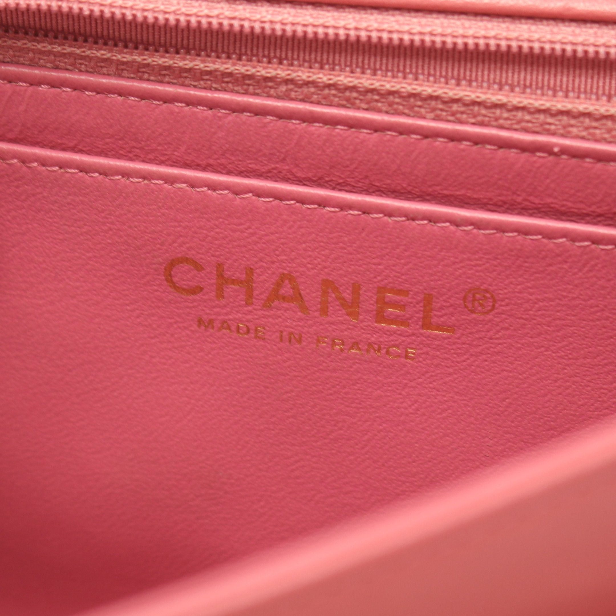 Chanel Chanel Matelasse Single Flap Double Chain Shoulder Bag Lambskin Pink Gold Hardware Valentine'S Day Limited Size ONE SIZE - 4 Thumbnail