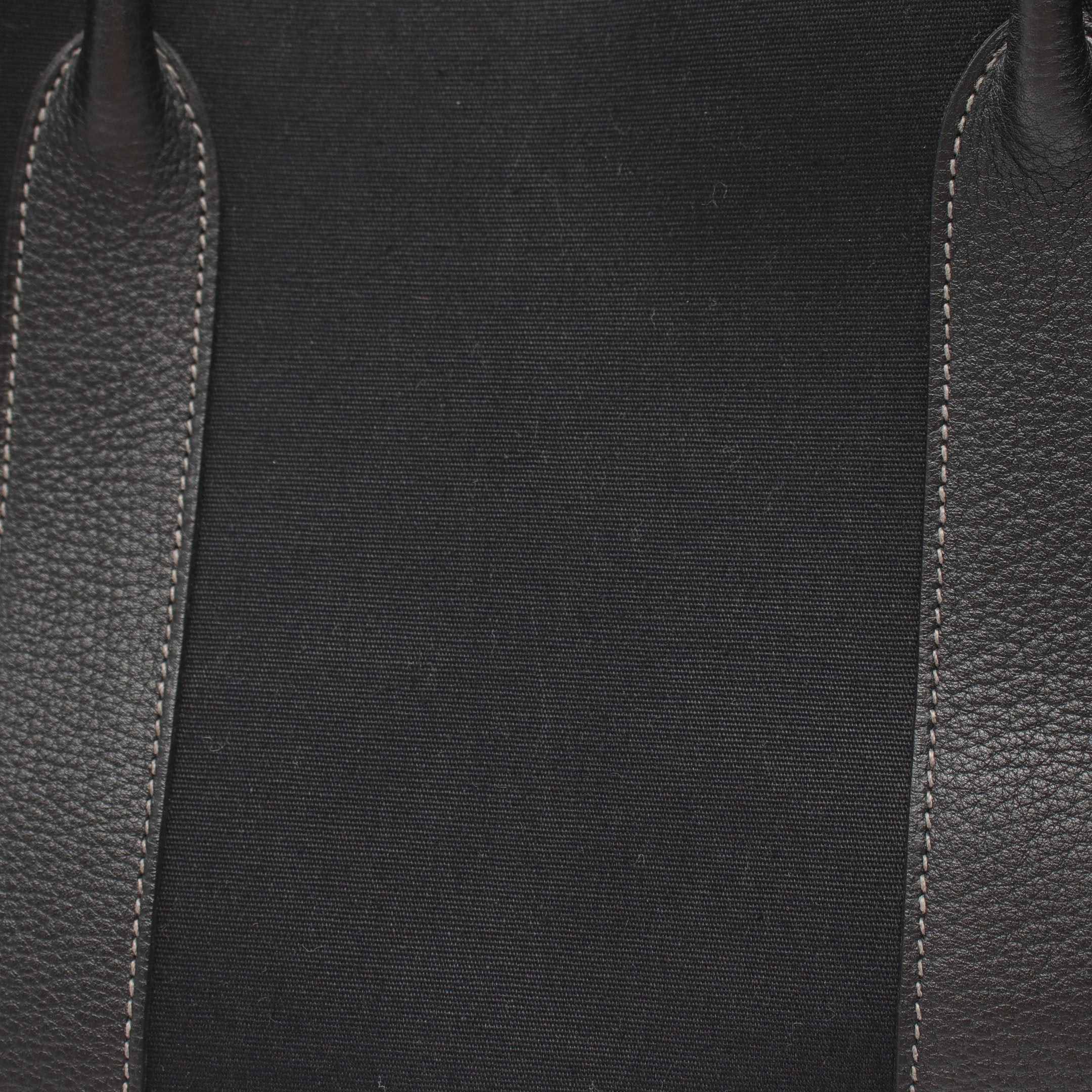 Hermes Hermes Garden Party Pm Handbag Tote Bag Toile Officier Negonda Leather Black Silver Hardware □L Stamp Size ONE SIZE - 8 Thumbnail