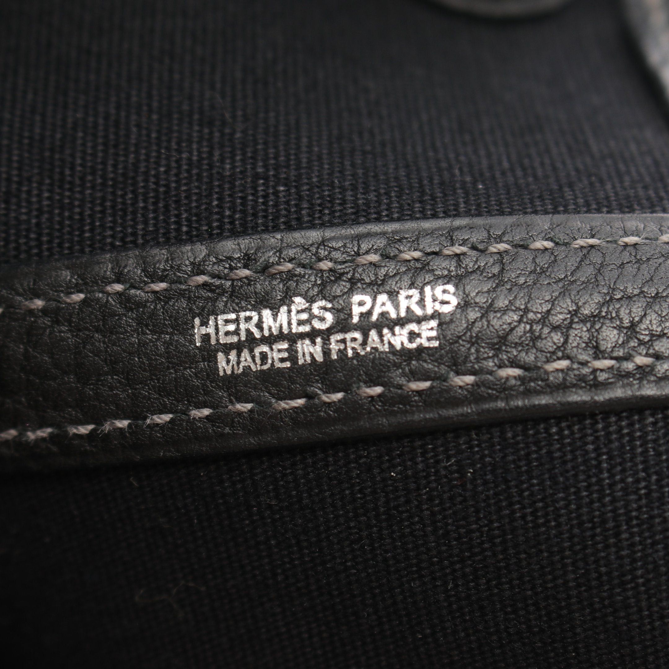 Hermes Hermes Garden Party Pm Handbag Tote Bag Toile Officier Negonda Leather Black Silver Hardware □L Stamp Size ONE SIZE - 4 Thumbnail