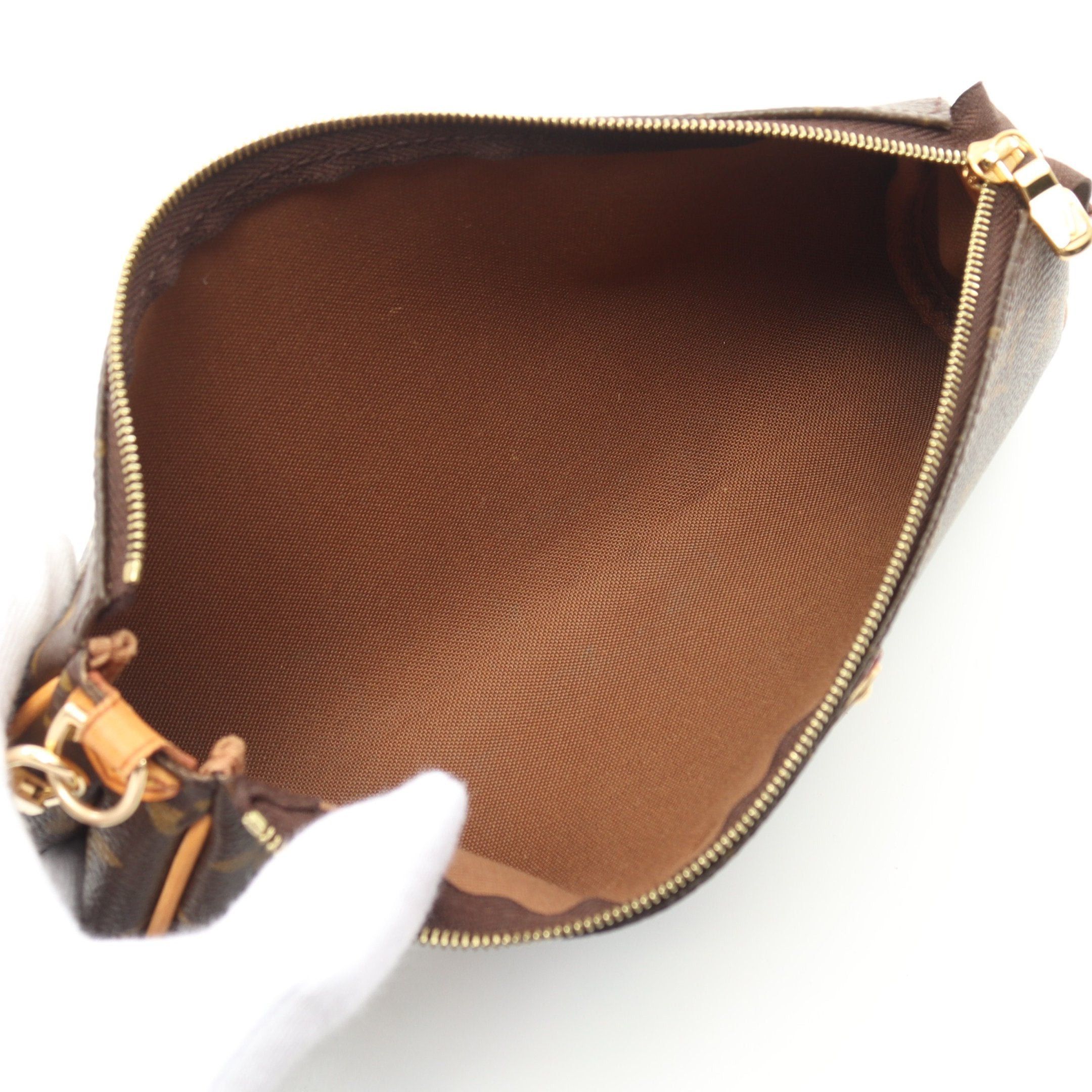 Louis Vuitton Louis Vuitton Eva Monogram Chain Shoulder Bag Leather Brown Size ONE SIZE - 3 Thumbnail