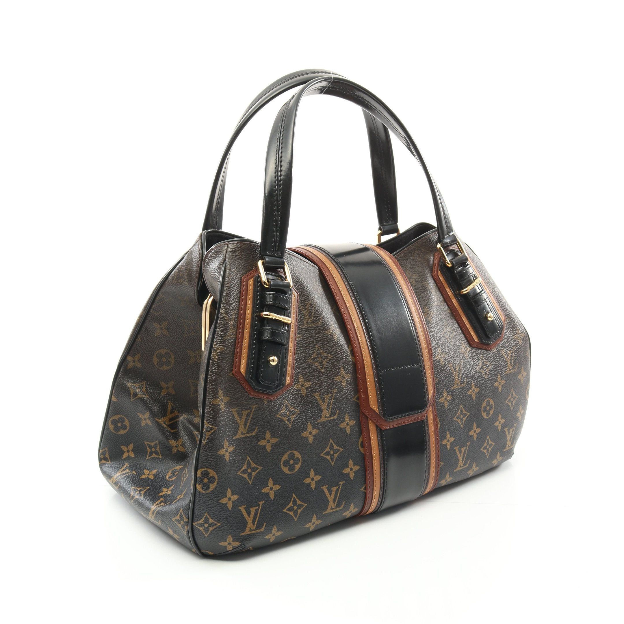 Louis Vuitton Louis Vuitton Greet Monogram Mirage Handbag Leather Brown Black Size ONE SIZE - 2 Thumbnail