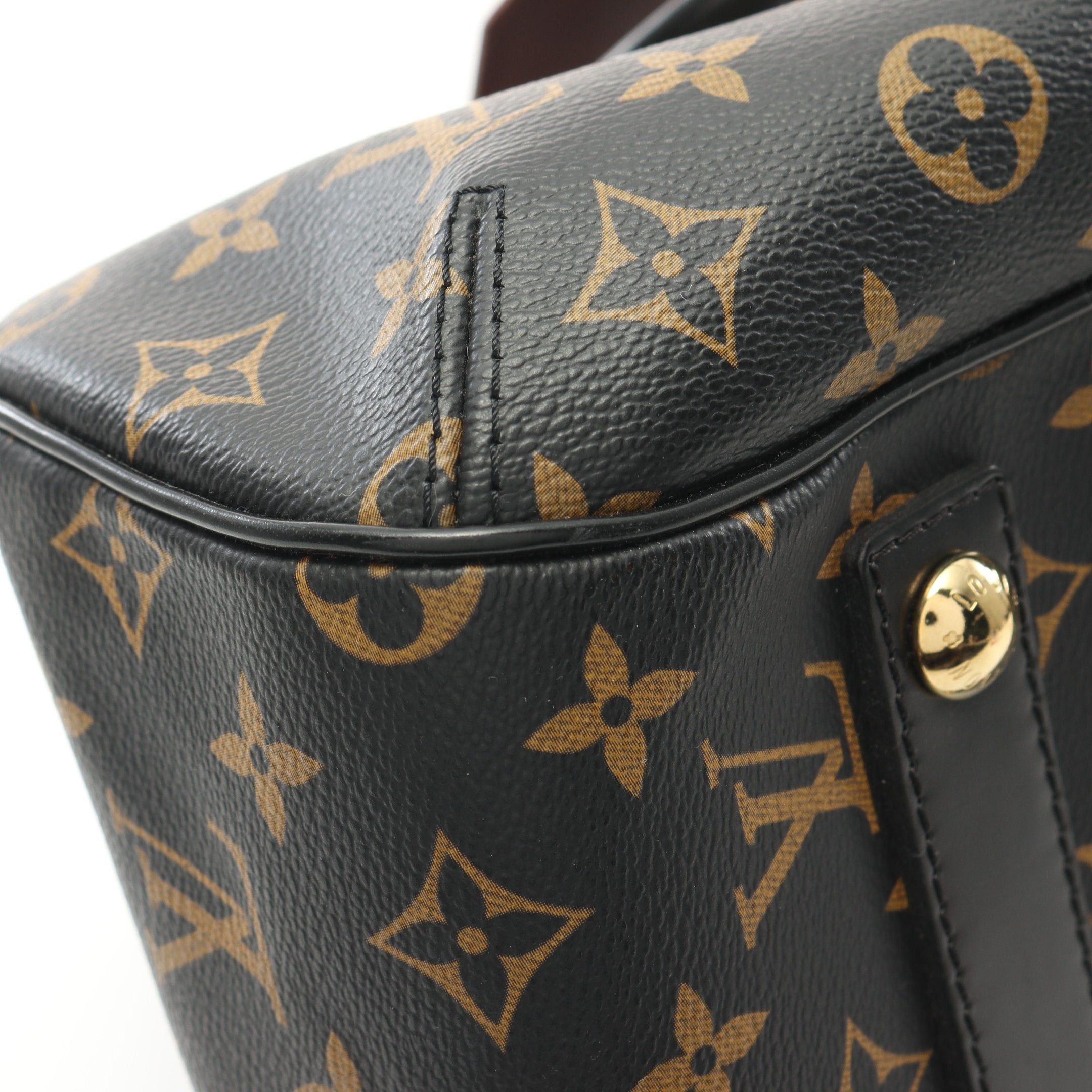 Louis Vuitton Louis Vuitton Greet Monogram Mirage Handbag Leather Brown Black Size ONE SIZE - 7 Thumbnail