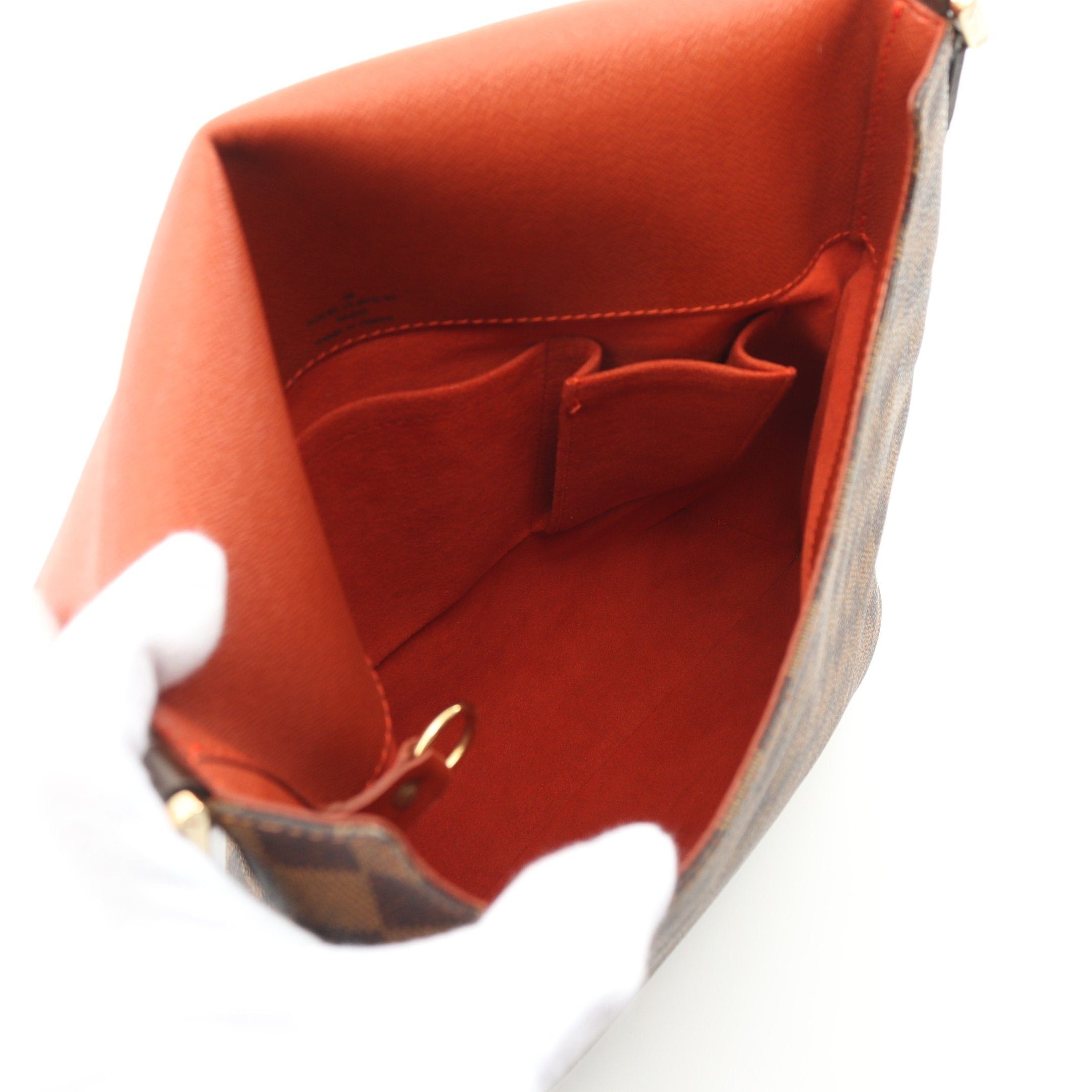 Louis Vuitton Louis Vuitton Musette Damier Ebene Shoulder Bag Leather Brown Size ONE SIZE - 3 Thumbnail