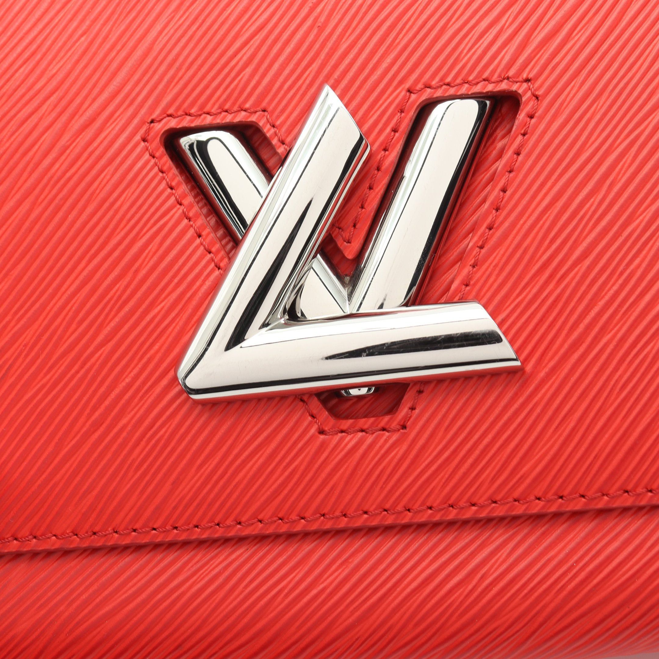 Louis Vuitton Louis Vuitton Twist Mm Epi Coquelicot Chain Shoulder Bag Leather Red Size ONE SIZE - 6 Thumbnail