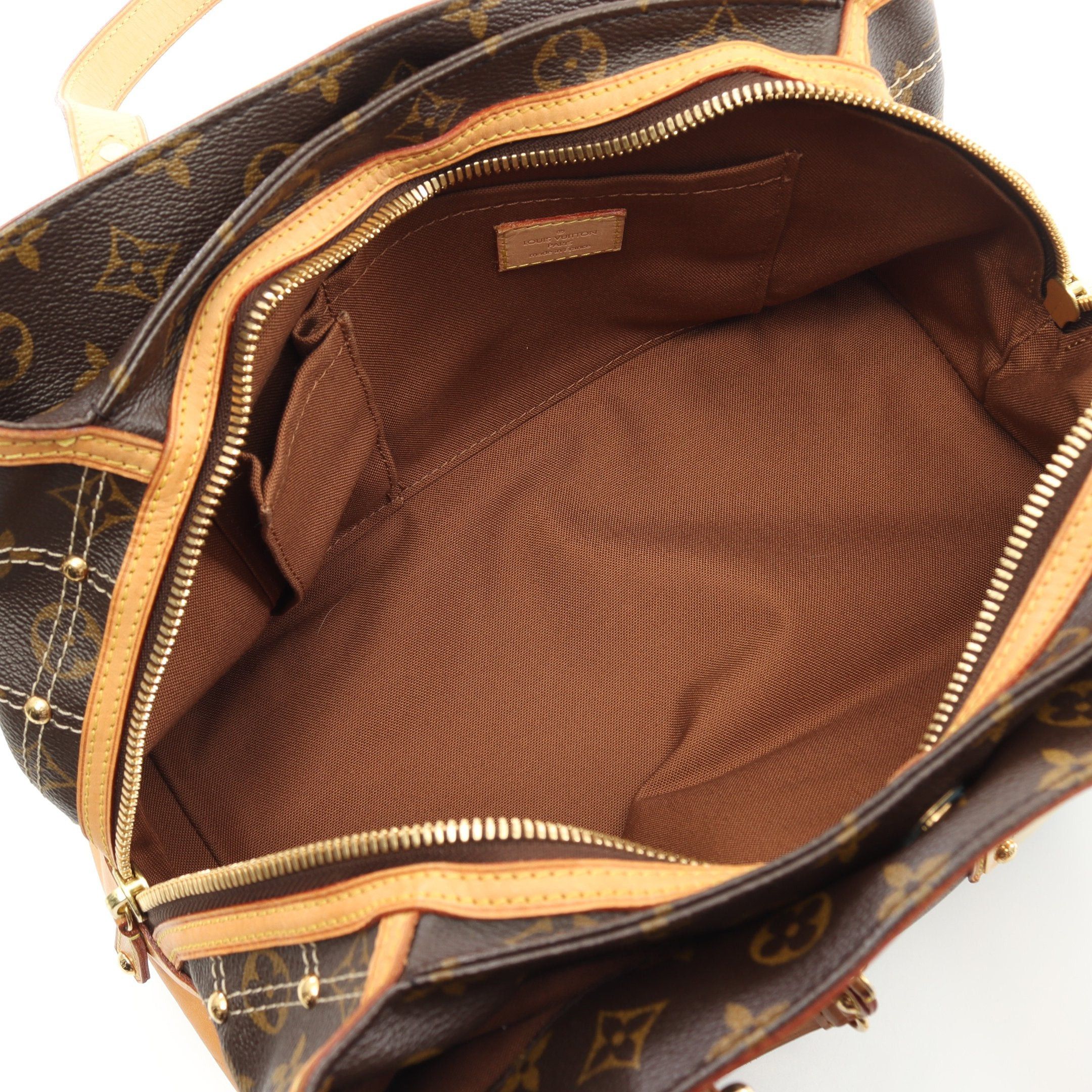 Louis Vuitton Louis Vuitton Rivet Monogram Handbag Leather Brown Size ONE SIZE - 3 Thumbnail