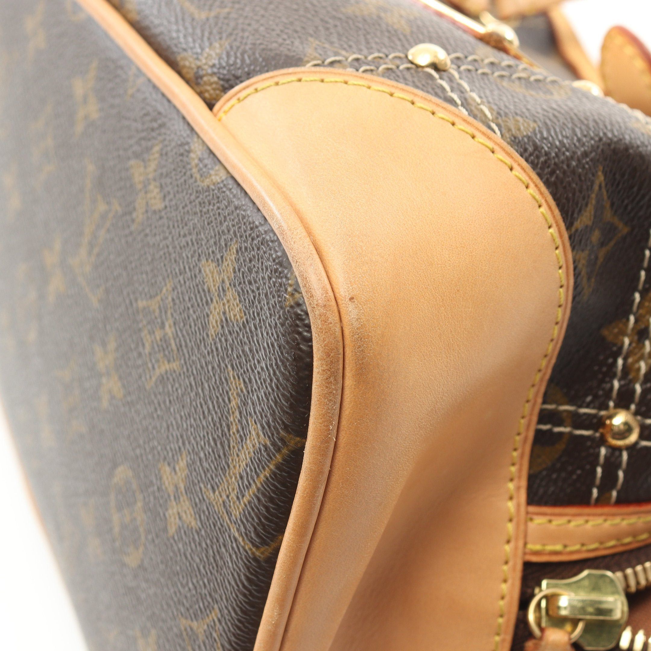 Louis Vuitton Louis Vuitton Rivet Monogram Handbag Leather Brown Size ONE SIZE - 6 Thumbnail