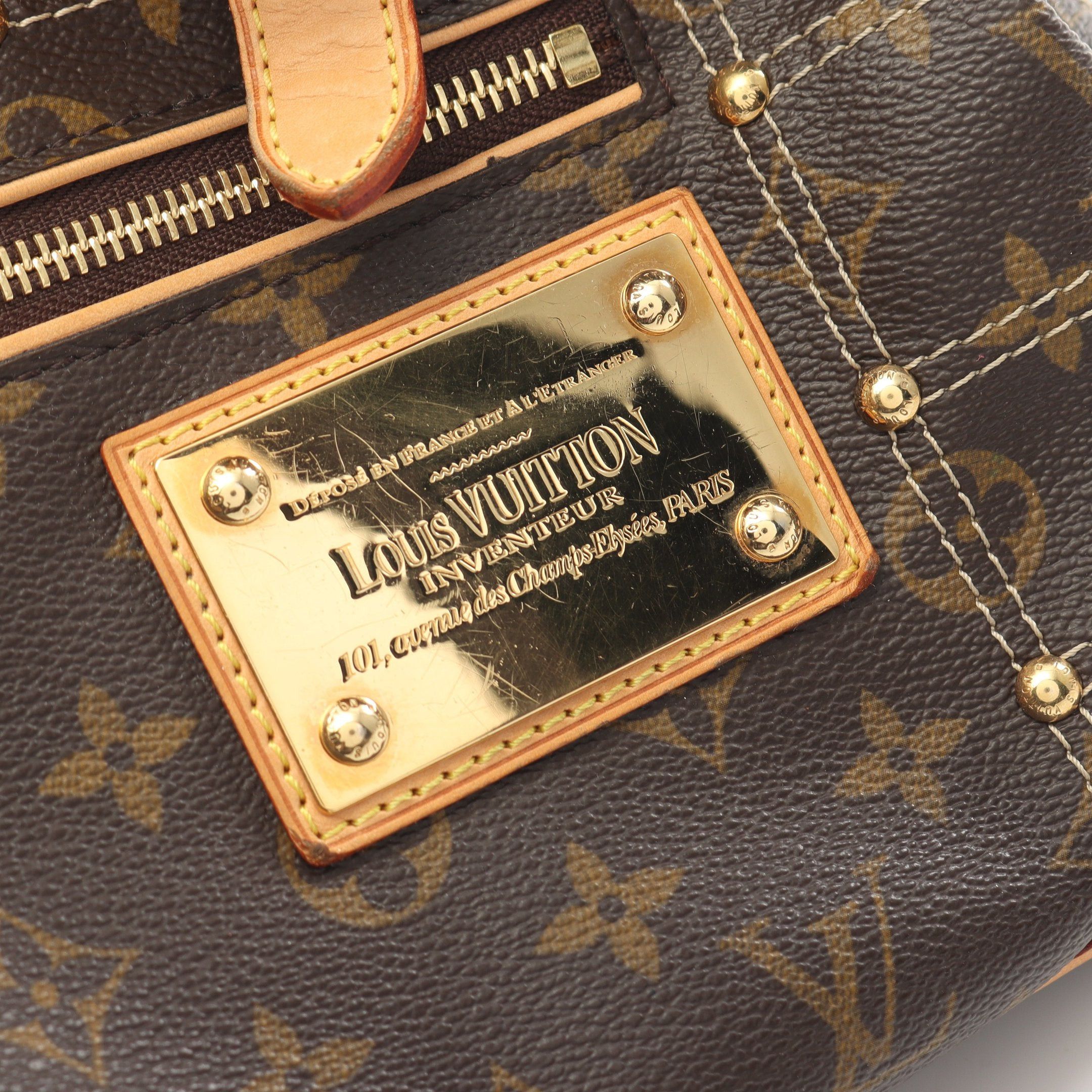 Louis Vuitton Louis Vuitton Rivet Monogram Handbag Leather Brown Size ONE SIZE - 8 Thumbnail