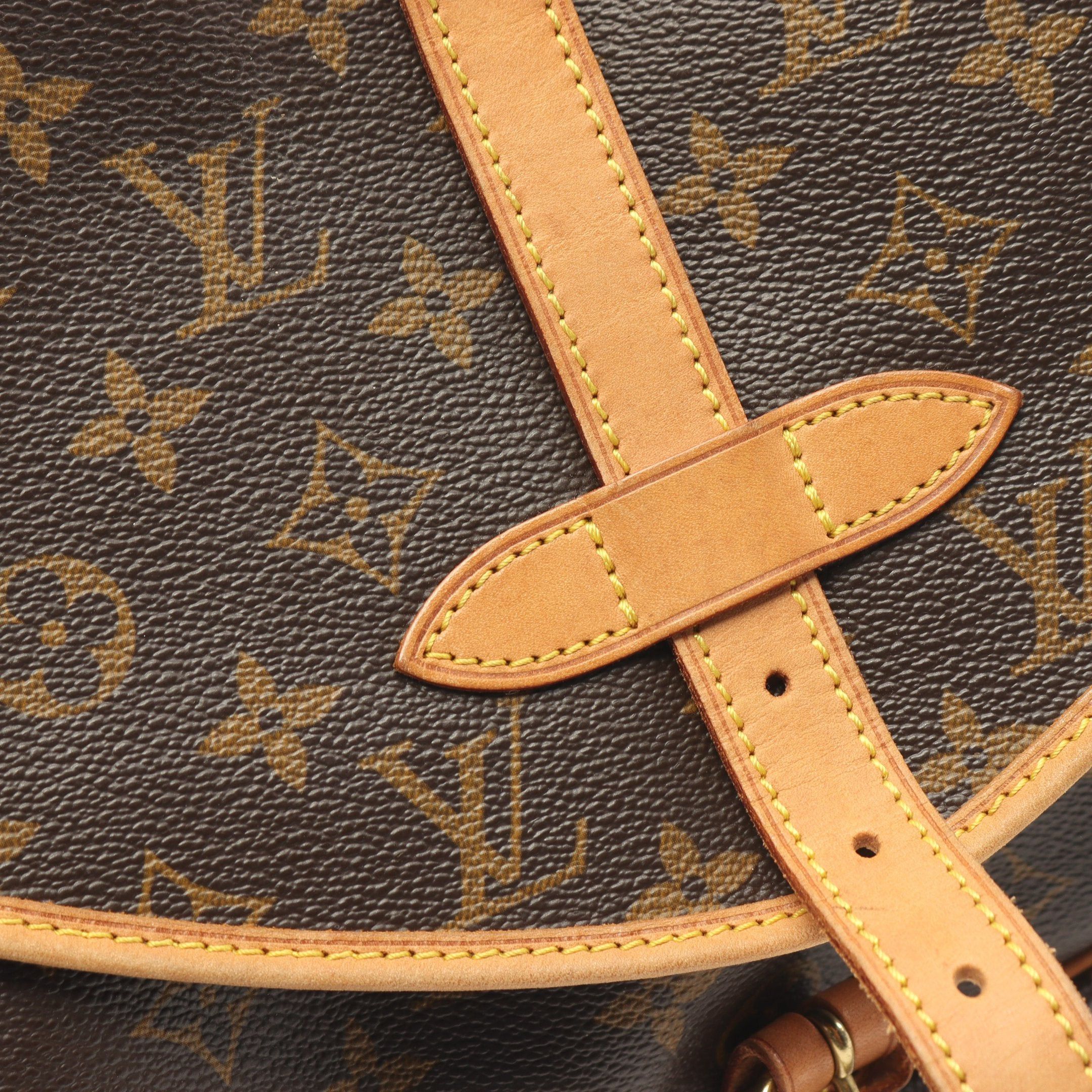 Louis Vuitton Louis Vuitton Saumur 30 Monogram Shoulder Bag Leather Brown Size ONE SIZE - 6 Thumbnail