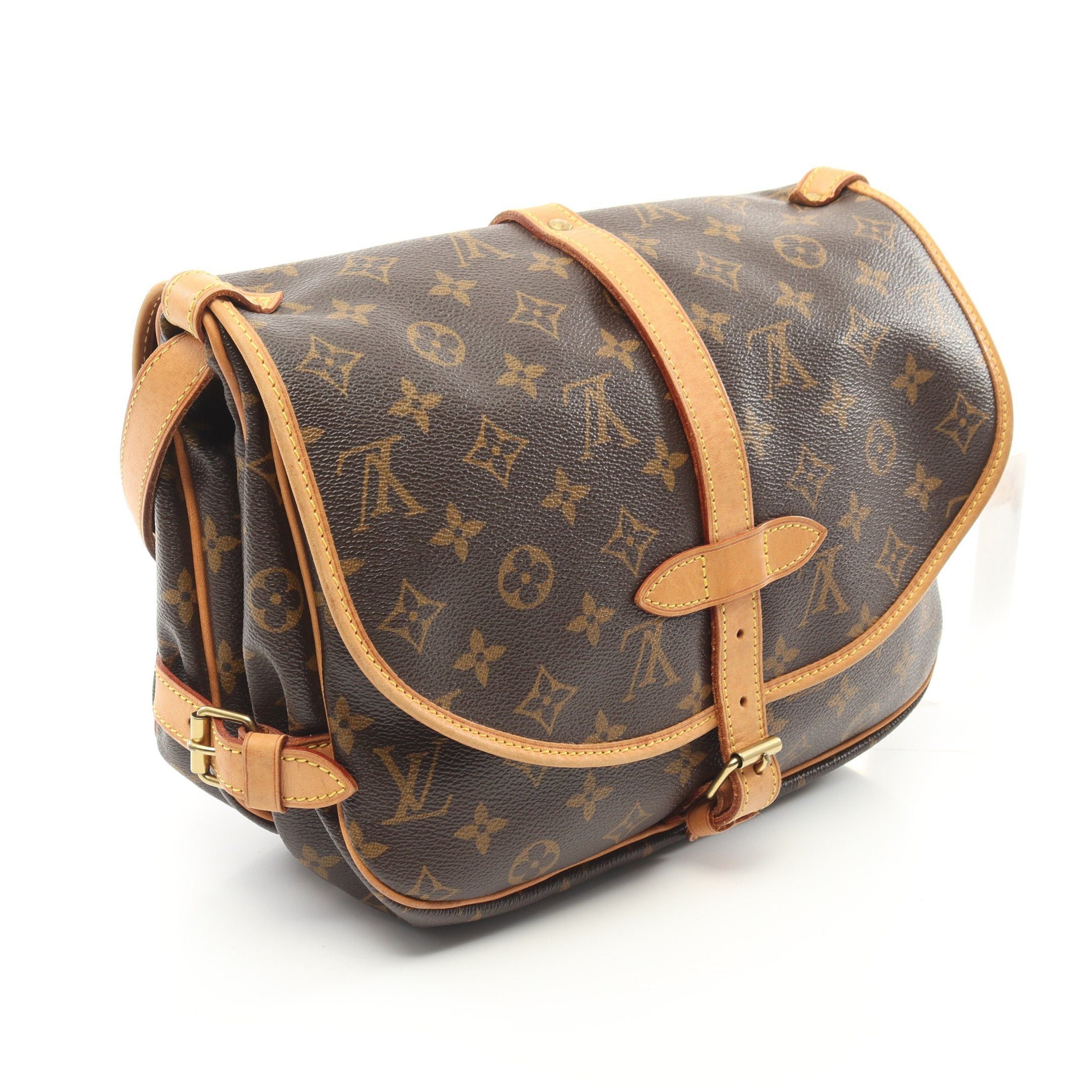 Louis Vuitton Louis Vuitton Saumur 30 Monogram Shoulder Bag Leather Brown Size ONE SIZE - 2 Thumbnail