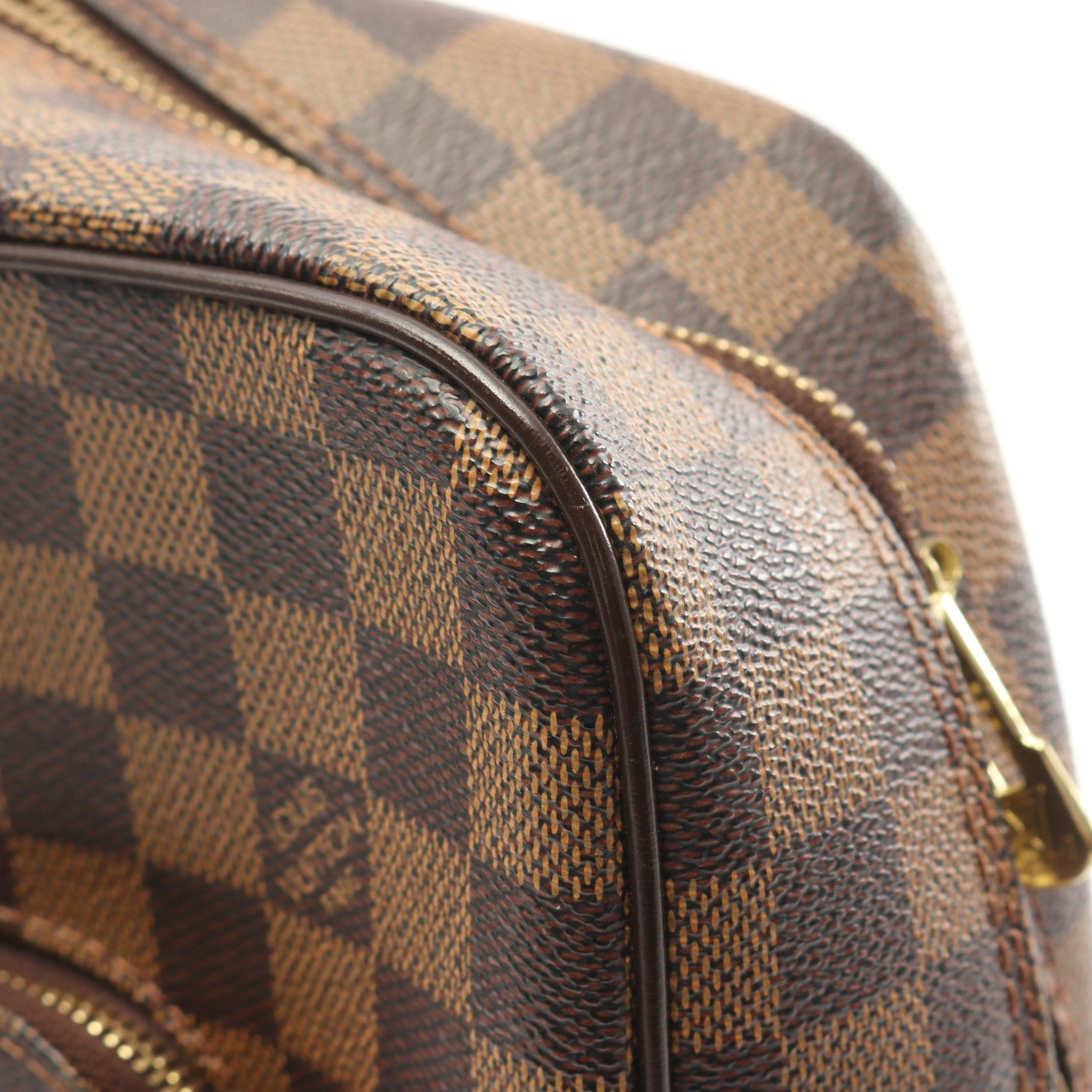 Louis Vuitton Louis Vuitton Olaf Mm Damier Ebene Shoulder Bag Leather Brown Size ONE SIZE - 9 Thumbnail