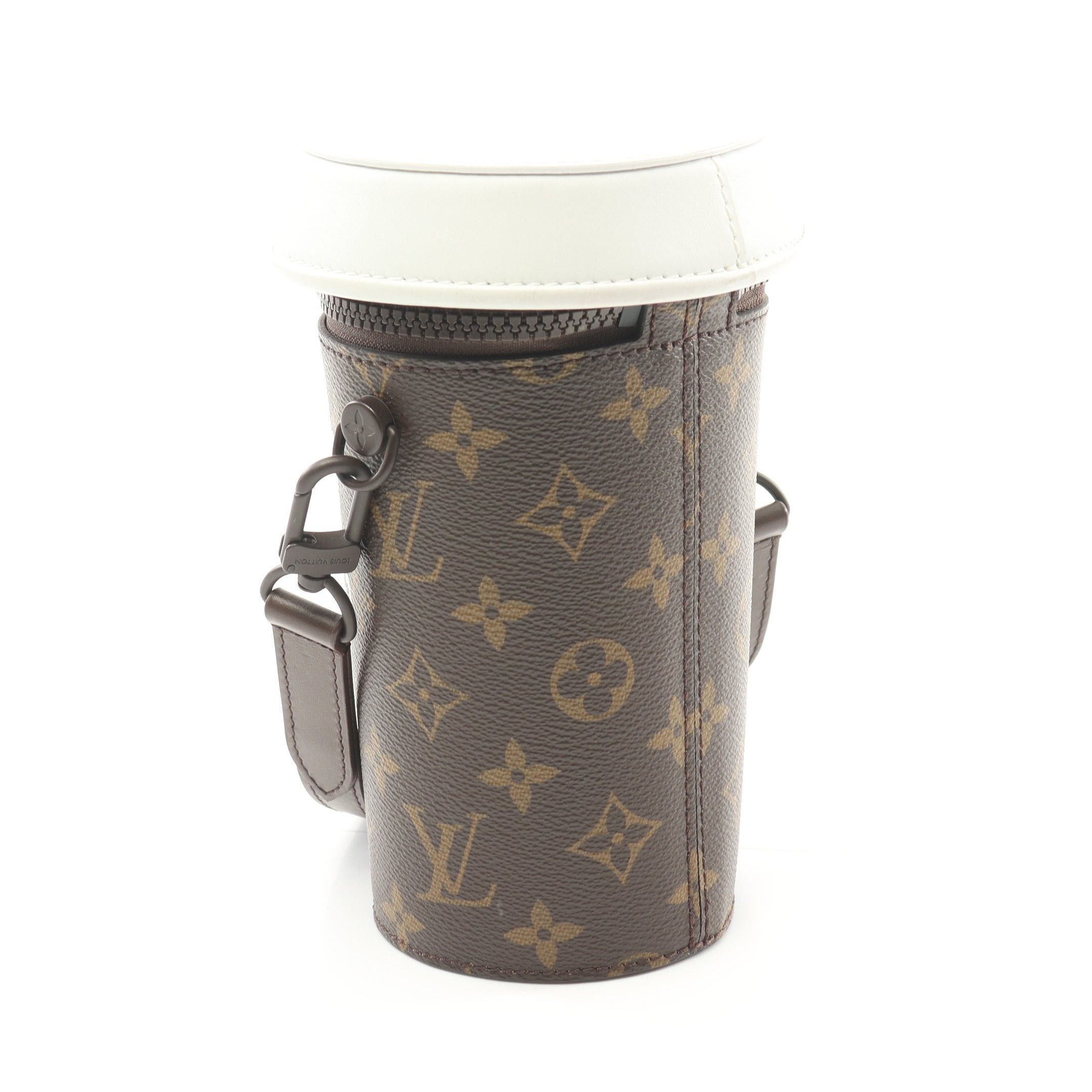 Louis Vuitton Louis Vuitton Everyday Lv Coffee Cup Shoulder Bag Leather Brown White Size ONE SIZE - 2 Thumbnail
