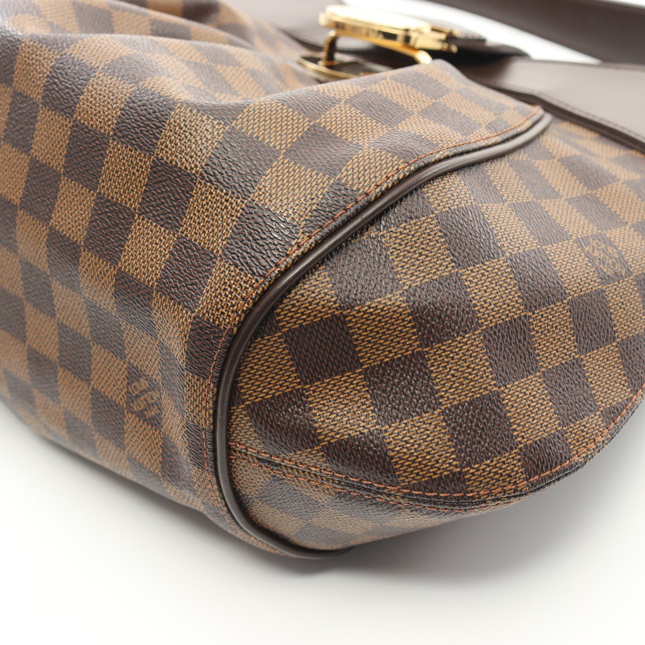 Louis Vuitton Louis Vuitton Sistina Mm Damier Ebene One Shoulder Bag Leather Brown Size ONE SIZE - 6 Thumbnail