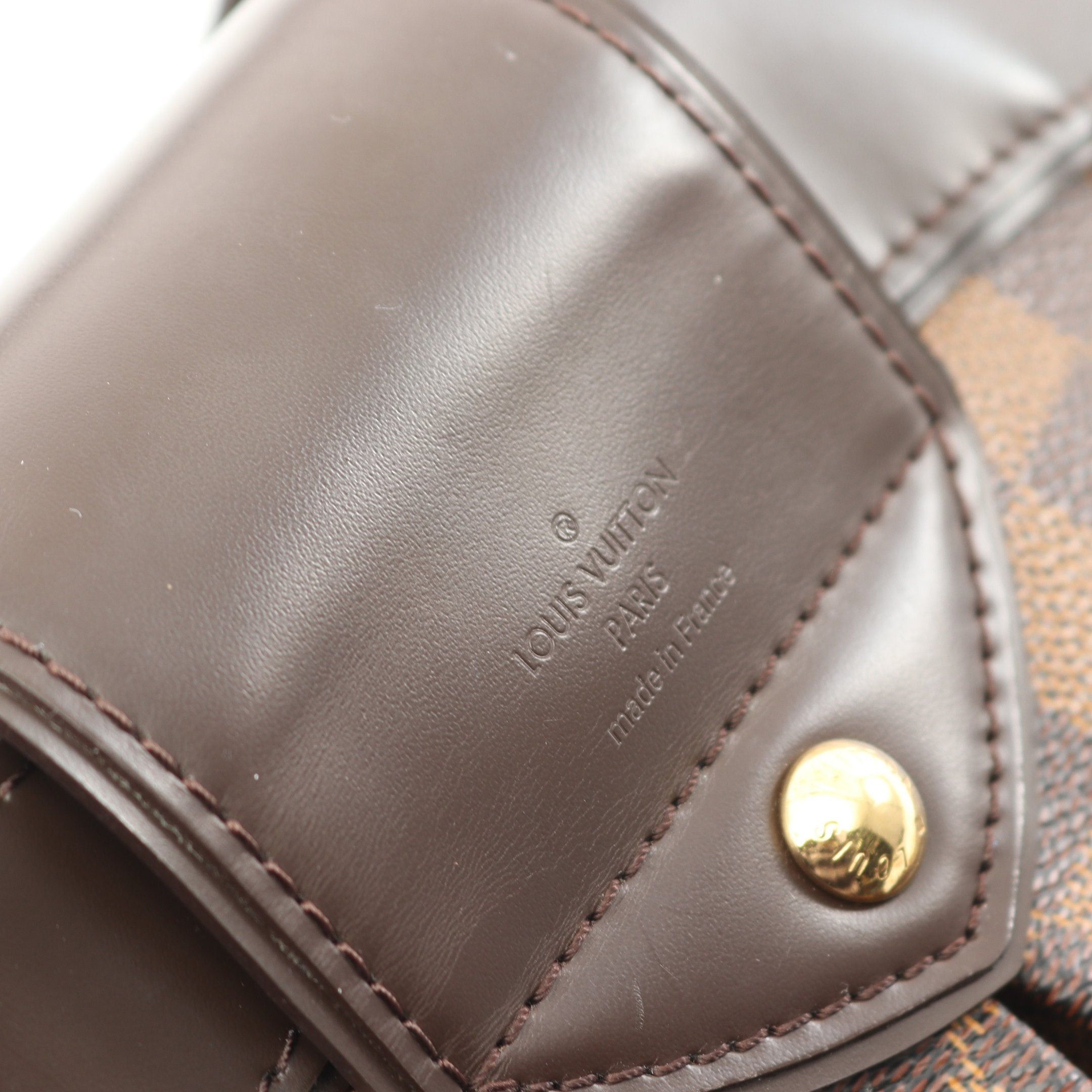 Louis Vuitton Louis Vuitton Sistina Mm Damier Ebene One Shoulder Bag Leather Brown Size ONE SIZE - 4 Thumbnail