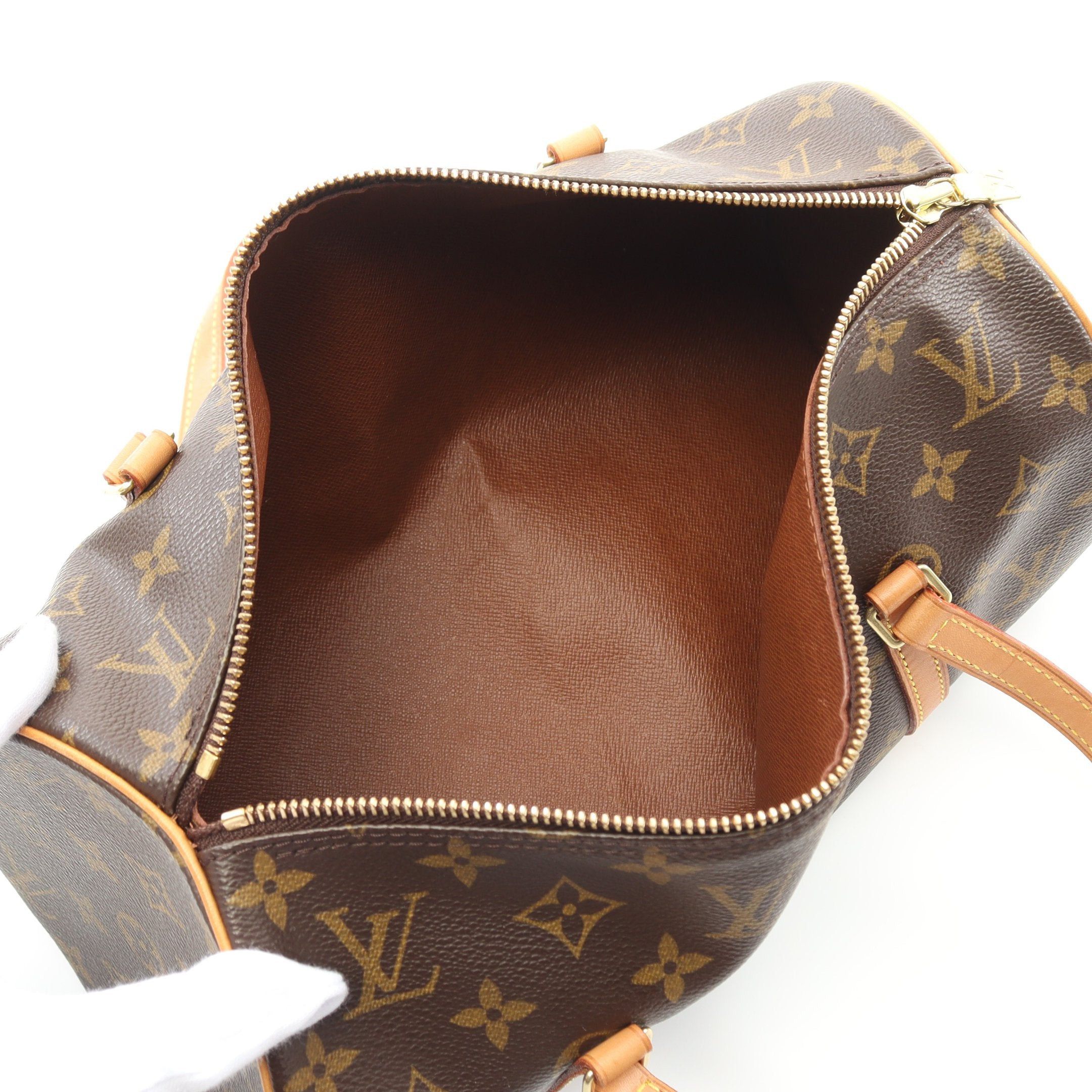Louis Vuitton Louis Vuitton Papillon 30 Monogram Handbag Leather Brown Size ONE SIZE - 3 Thumbnail