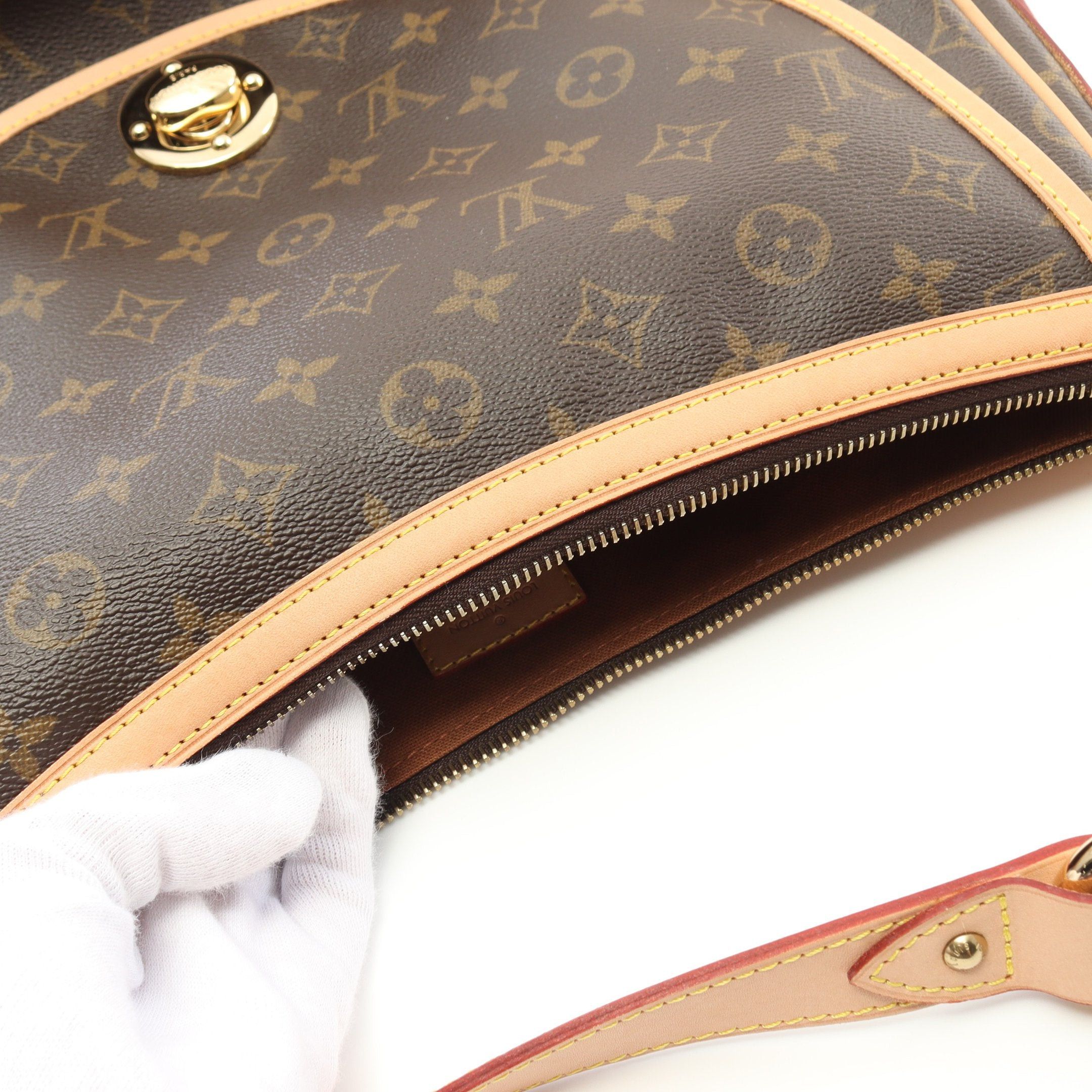 Louis Vuitton Louis Vuitton Tulum Gm Monogram Shoulder Bag Leather Brown Size ONE SIZE - 7 Thumbnail